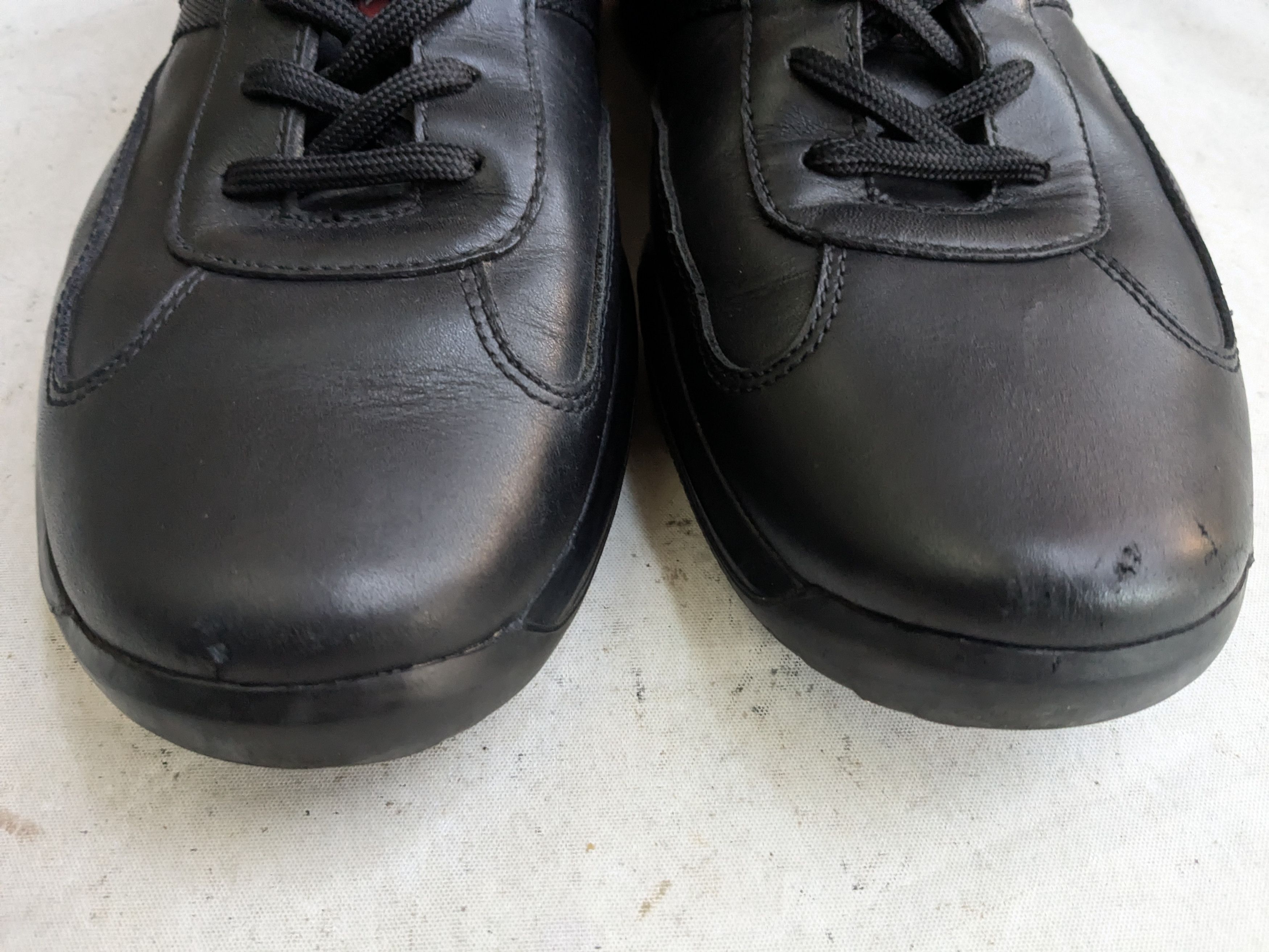 Prada Prada America's Cup Black Red Leather 9 Low Size US 9 / EU 42 - 4 Thumbnail