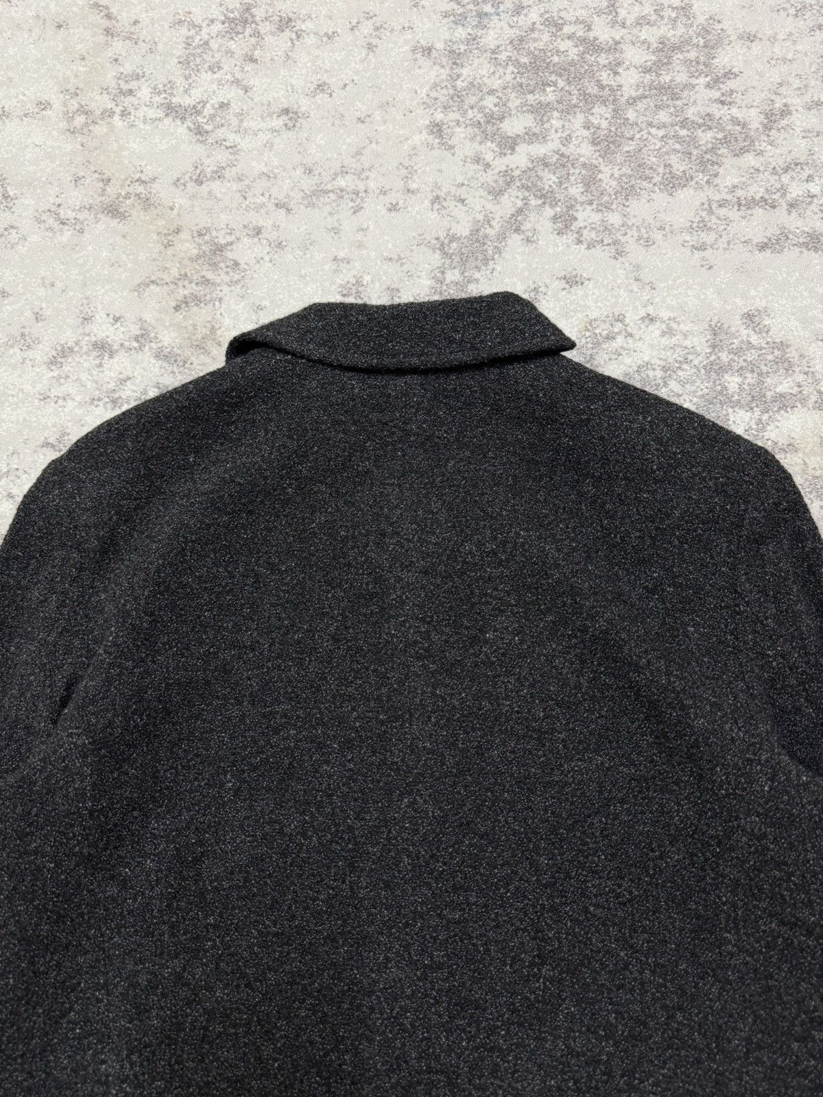 agnes b. Agnes B. Charcoal Black Light Tweed Jacket Button Up Size S / US 4 / IT 40 - 13 Thumbnail