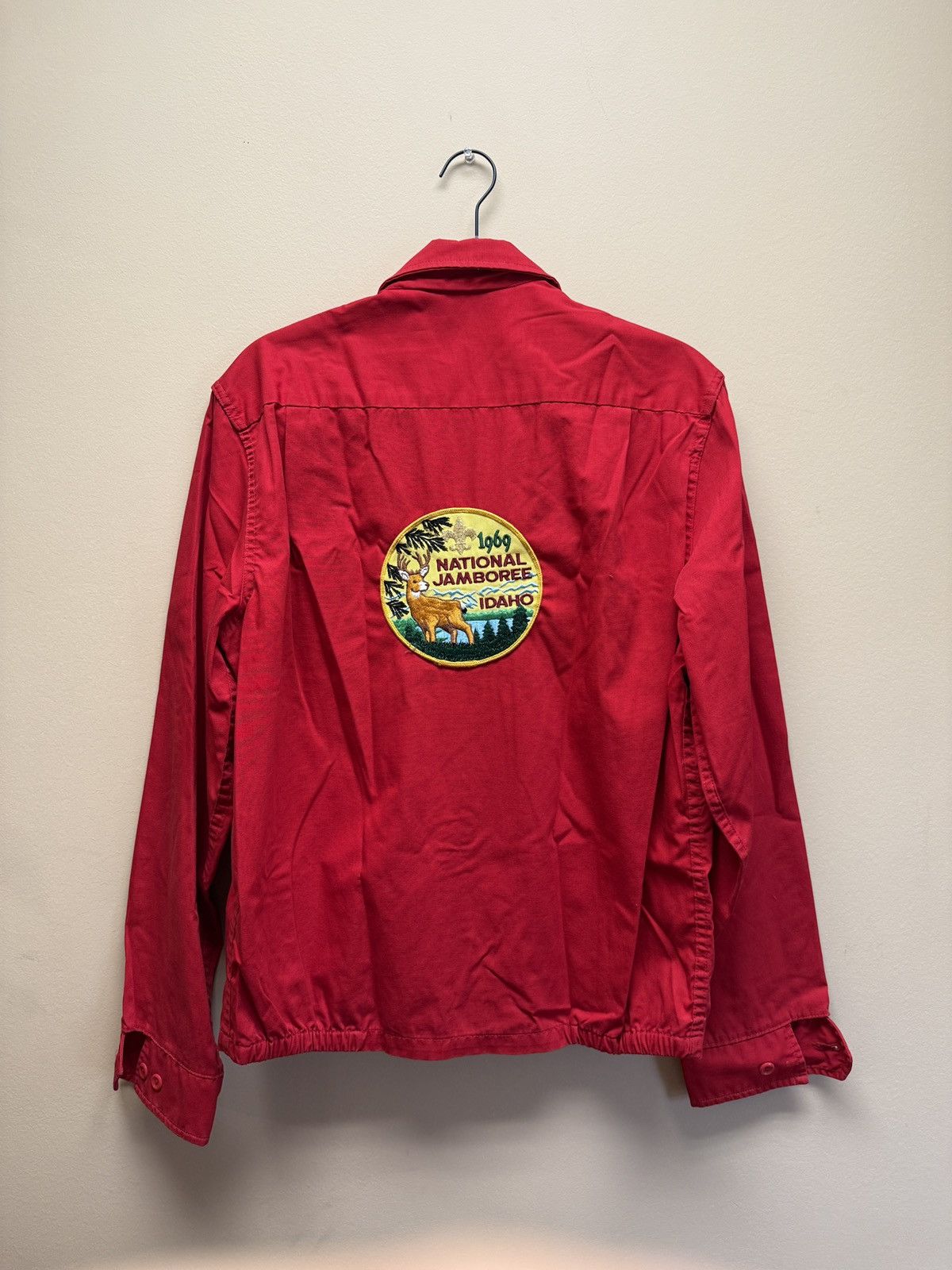 Vintage Cropped 1969 National Jamboree Idaho Red Work Jacket Size US M / EU 48-50 / 2 - 1 Thumbnail