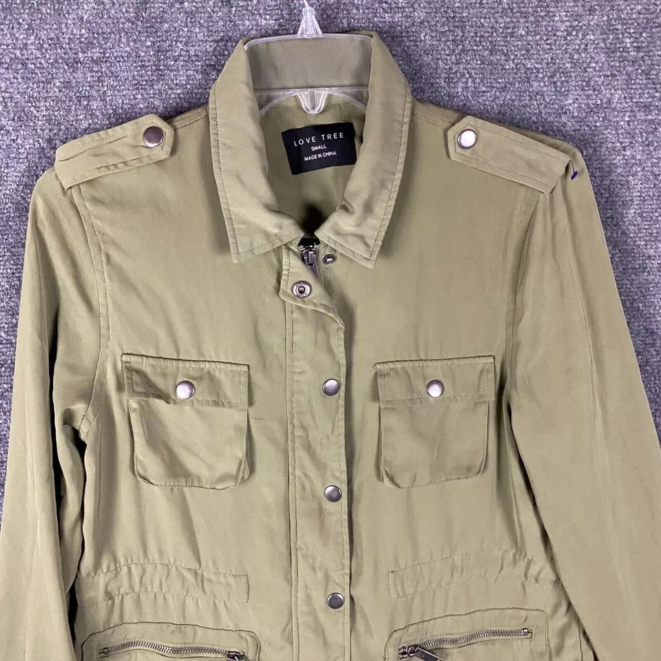 Other Love Tree Military Jacket Women's Full Zip Polyester S Size S / US 4 / IT 40 - 2 Thumbnail