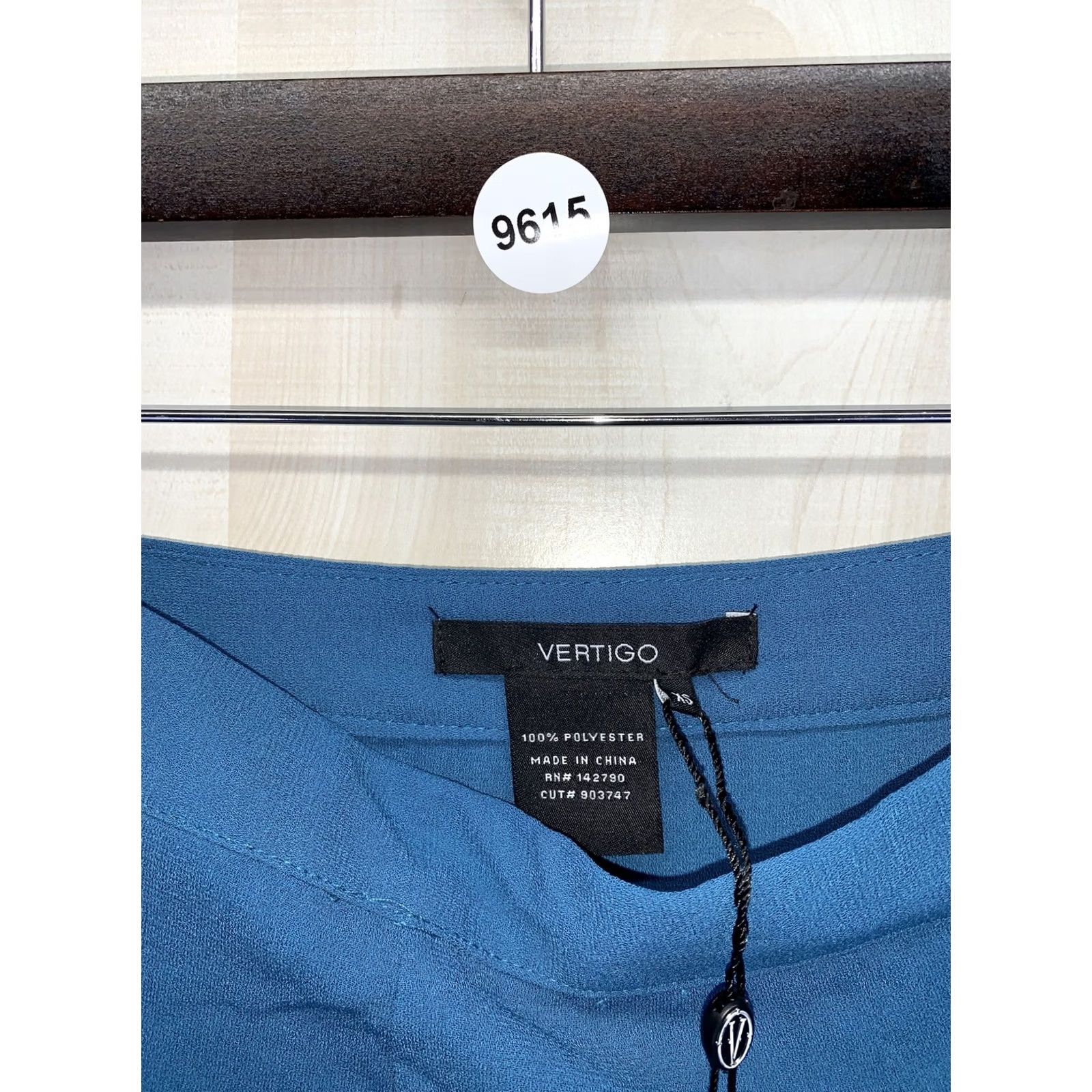 Vintage VINTAGE Vertigo Teal Pleated Front Polyester High Rise Crop Trouse Slack Pants Womens XS Size 26" / US 2 / IT 38 - 6 Thumbnail