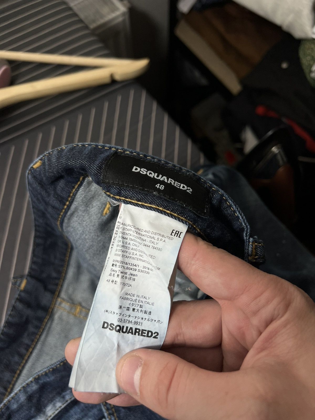 Dsquared2 Dsquared2 Sexy Twist Jeans Distressed Denim Y2K Italy Size US 32 / EU 48 - 18 Thumbnail