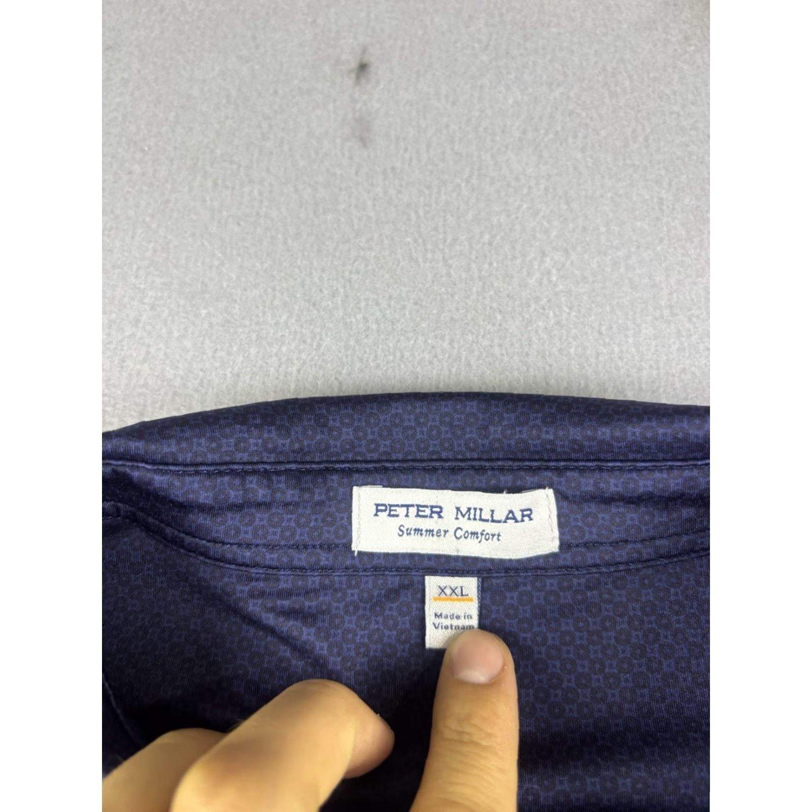 Peter Millar VINTAGE Peter Millar Summer Comfort Polo Shirt Mens 2XL Blue Florida Atlantic University Size US XXL / EU 58 / 5 - 3 Thumbnail