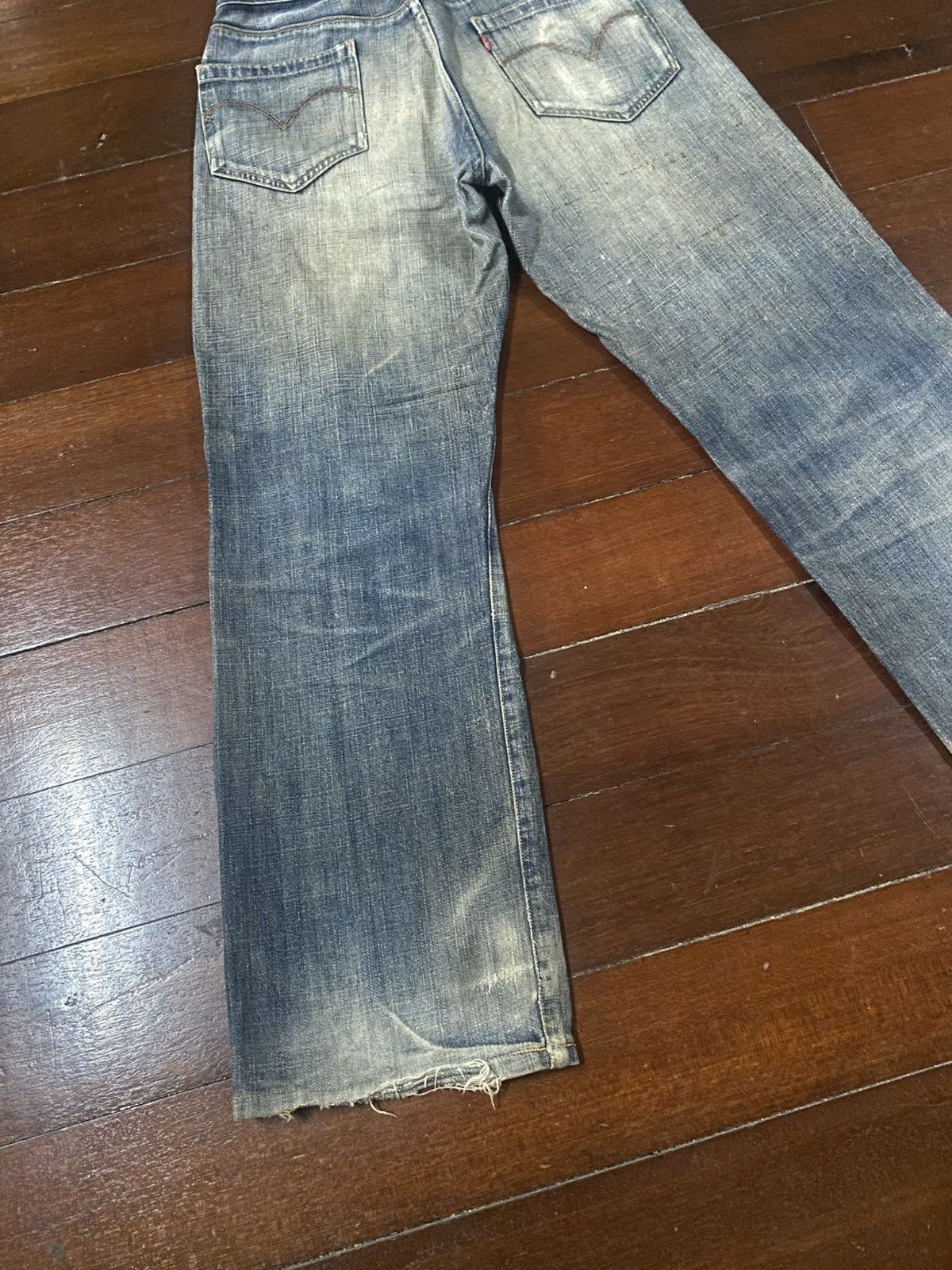 Levi's Rare Levi’s 553 Fade Denim mud wash distressed selvedge Size US 33 - 13 Thumbnail
