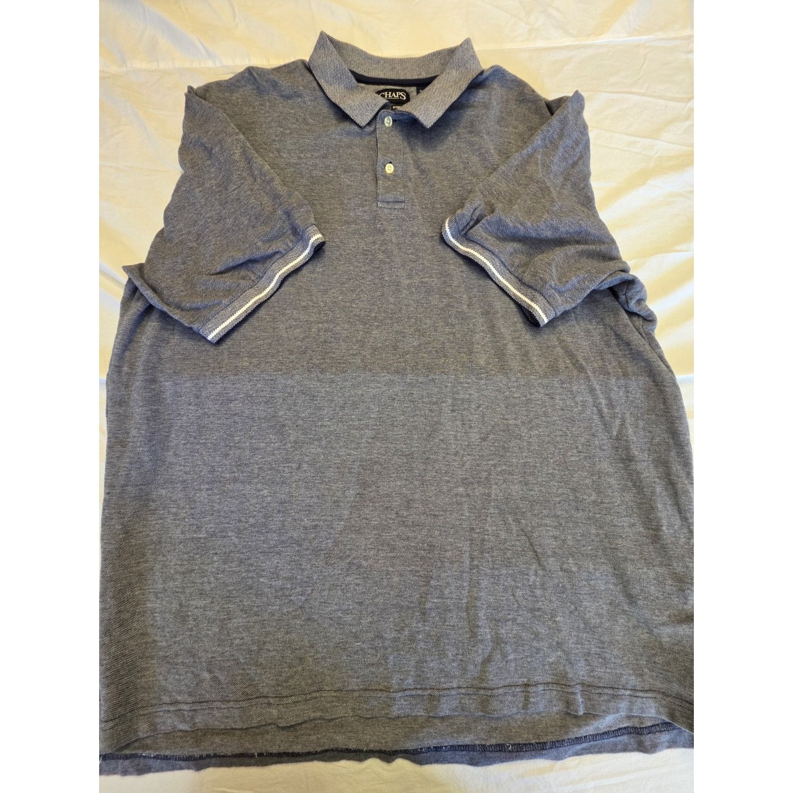 Chaps Chaps Natural Stretch Men's Blue Golf Polo Size 3XL Size US XXL / EU 58 / 5 - 1 Thumbnail