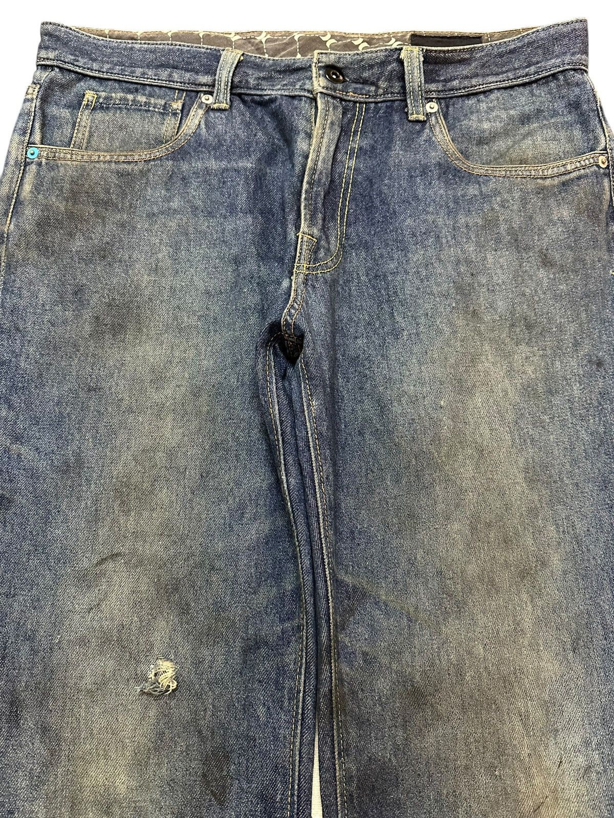 Hurley Hurley Denim Buckle Mud Wash Style Loose Jeans Size US 34 / EU 50 - 3 Thumbnail