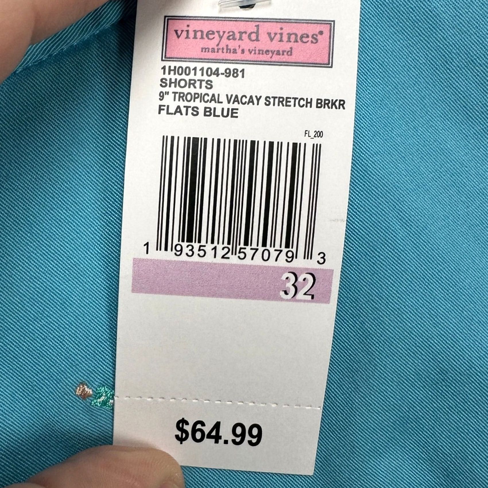 Vineyard Vines Vineyard Vines Men Breaker Shorts 32X9 Blue Tropical Vacay Khaki Classic Fit NEW Size US 32 / EU 48 - 7 Thumbnail