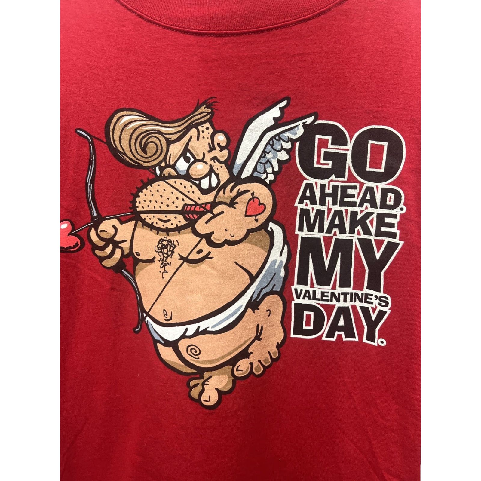 Vintage VINTAGE Honors T-Shirt Red Cupid Valentine’s Day USA Men XL Adult Red USA Theme Mens Shirt XL Size US XL / EU 56 / 4 - 2 Thumbnail