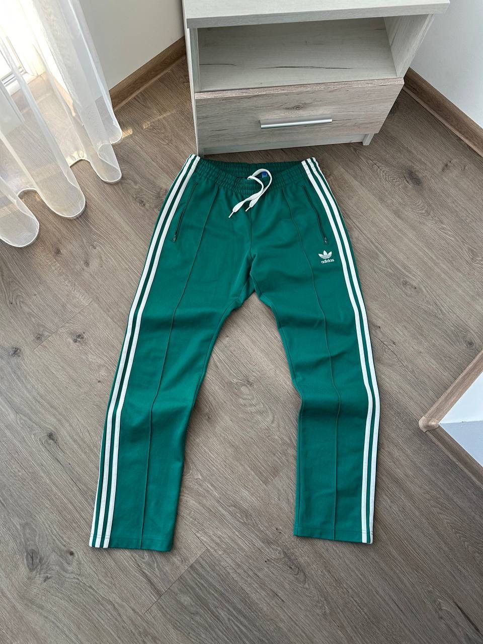 Adidas × Vintage Vintage Adidas Wide Y2K Sportswear Green Pants Size 27" / US 4 / IT 40 - 11 Thumbnail
