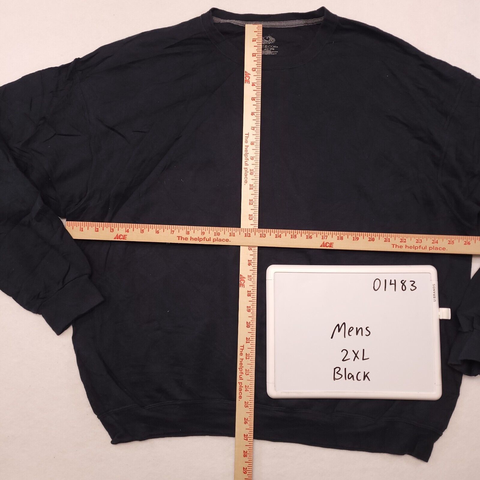 Fruit Of The Loom Fruit of the Loom Pullover Sweatshirt Mens Size 2XL Black Size US XXL / EU 58 / 5 - 4 Thumbnail
