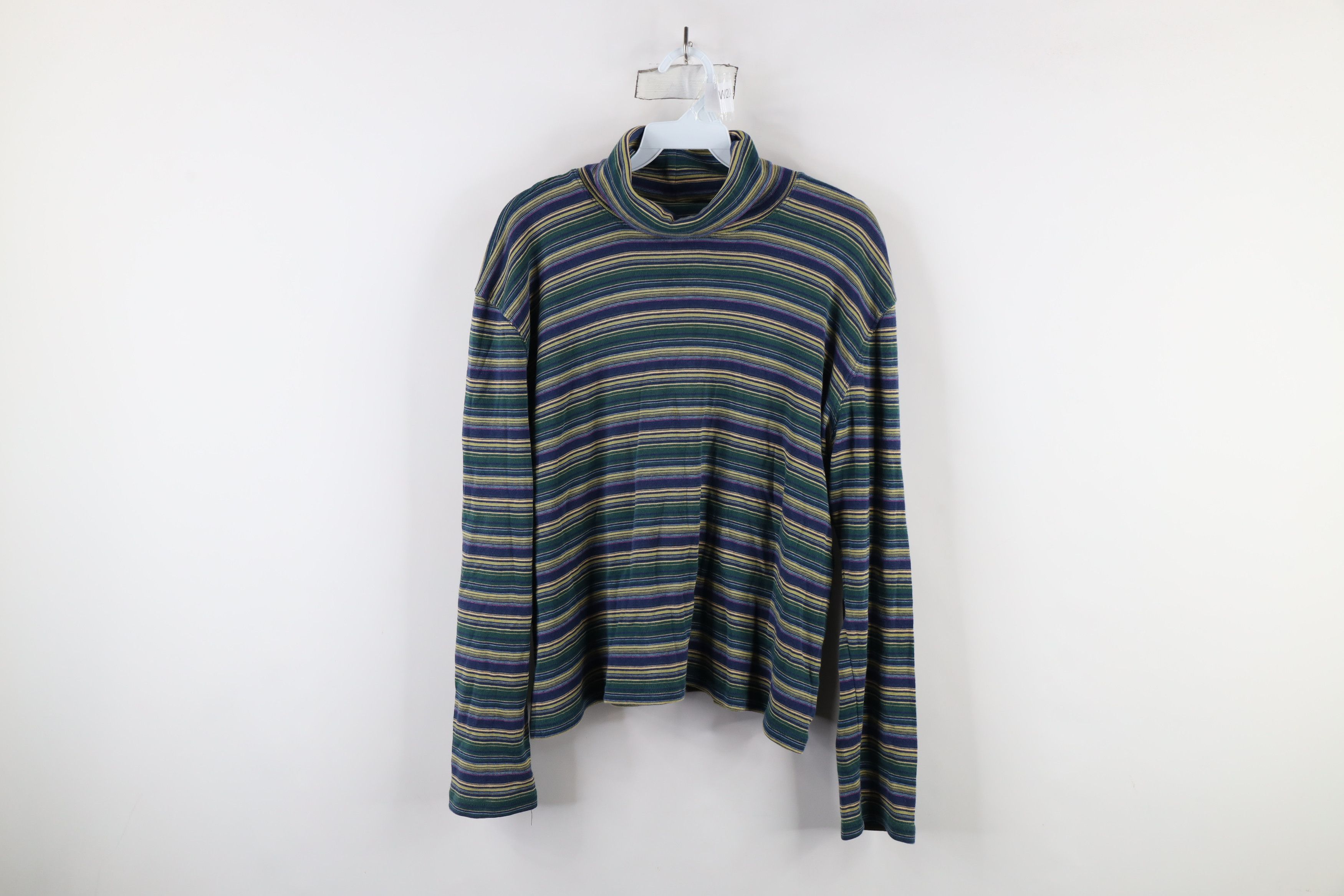 Vintage Vintage 90s Streetwear Knit Long Sleeve Turtleneck T-Shirt Size XL / US 12-14 / IT 48-50 - 1 Thumbnail