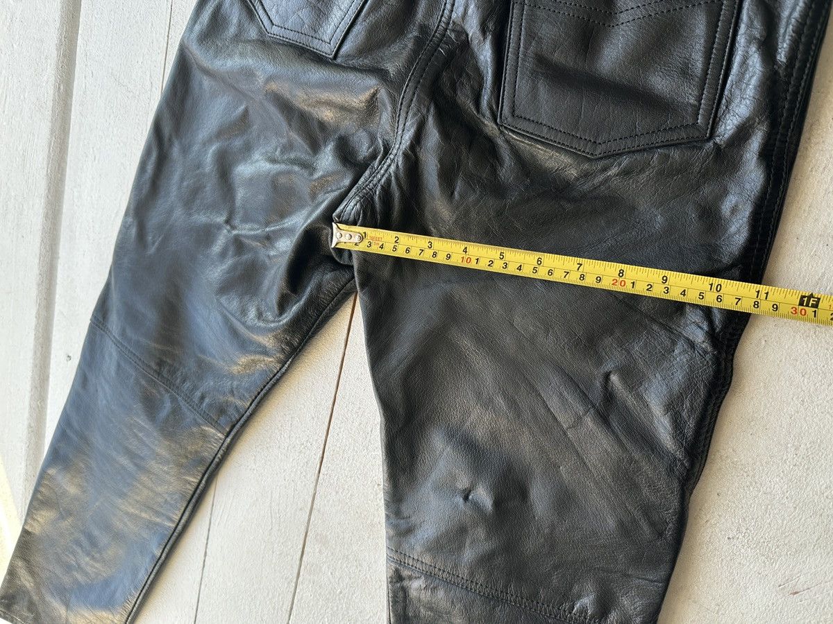 Leather HAVEBA 🚨VNTG leather pants motorcycles Black LUXURY Y2K Size 25" / US 0 / IT 36 - 18 Thumbnail