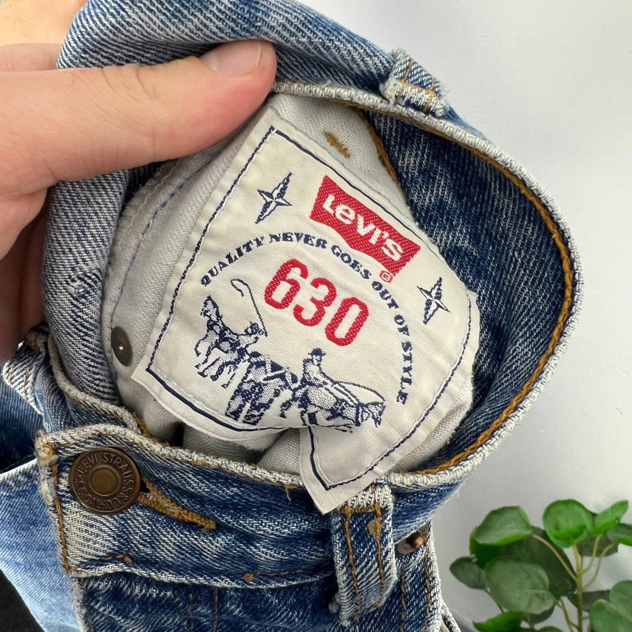 Levi's Rare Levi’s Vintage Archive Baggy Custom Y2k Orange Tag Size US 30 / EU 46 - 11 Thumbnail