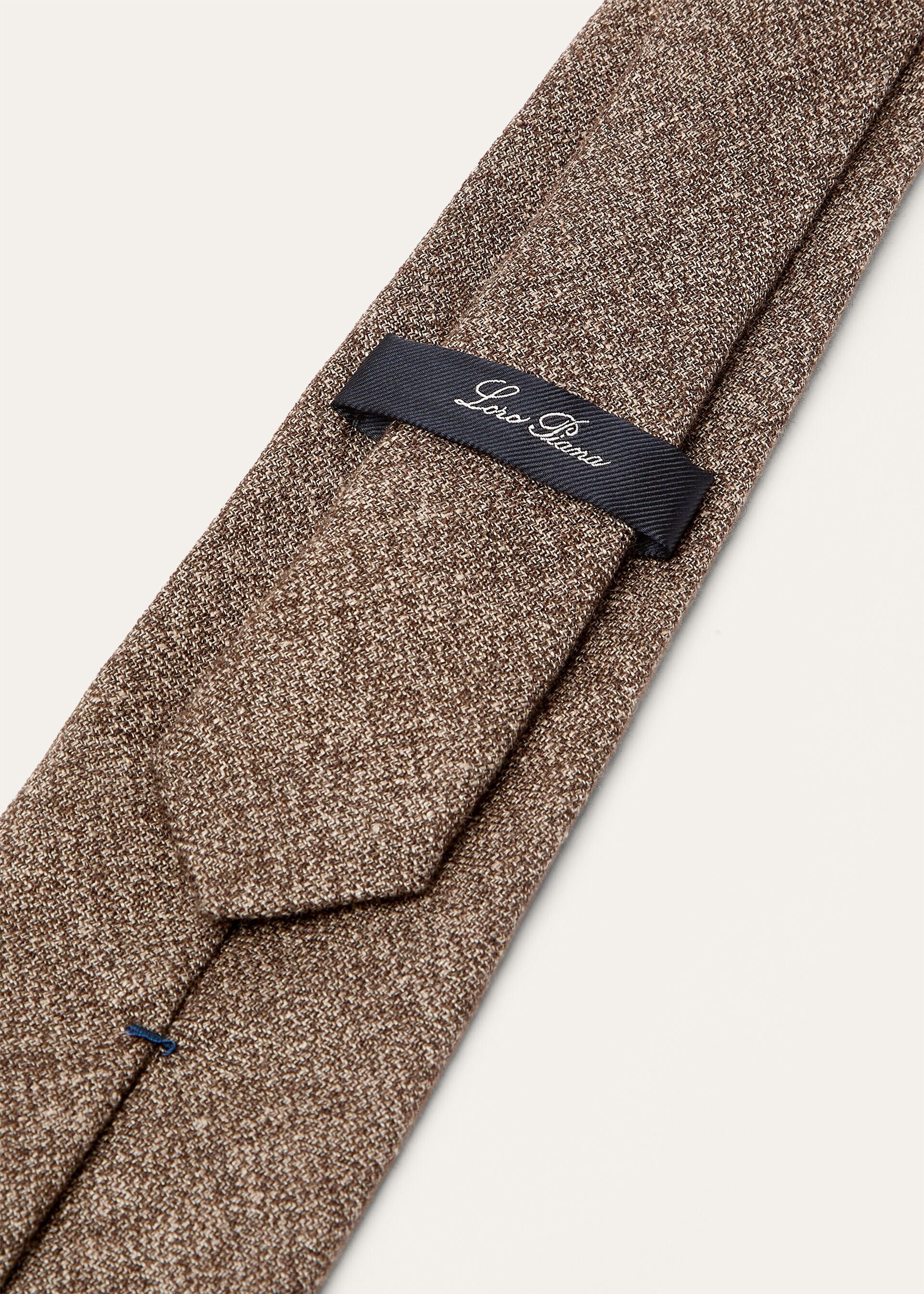 Loro Piana os11x0426 FAR0511 Size: OS / Yale Tie in Cronfield Brown Size ONE SIZE - 2 Thumbnail