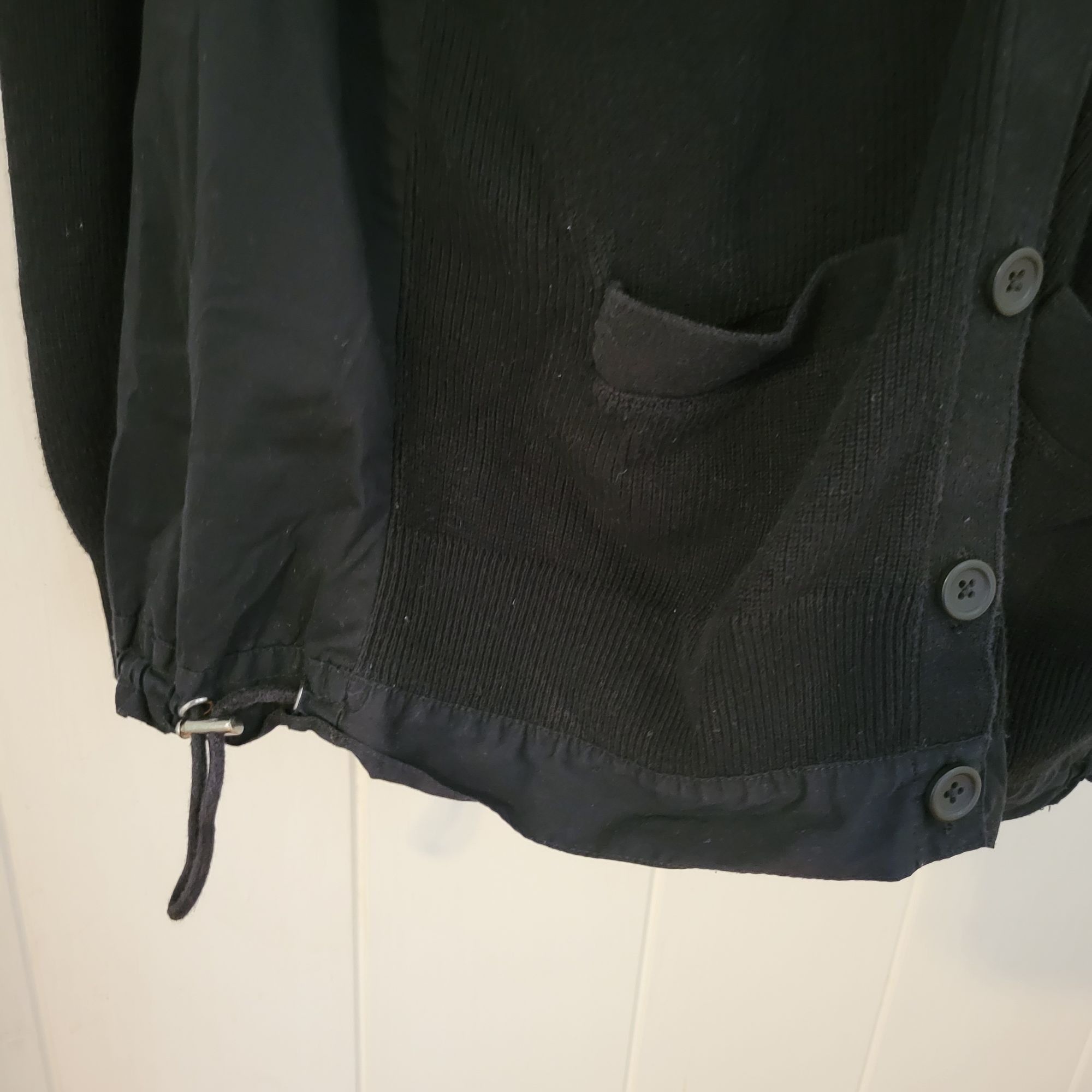 Vintage Cabi Black Windbreaker Cardigan Sweater S Button Up Pockets Size S / US 4 / IT 40 - 6 Thumbnail