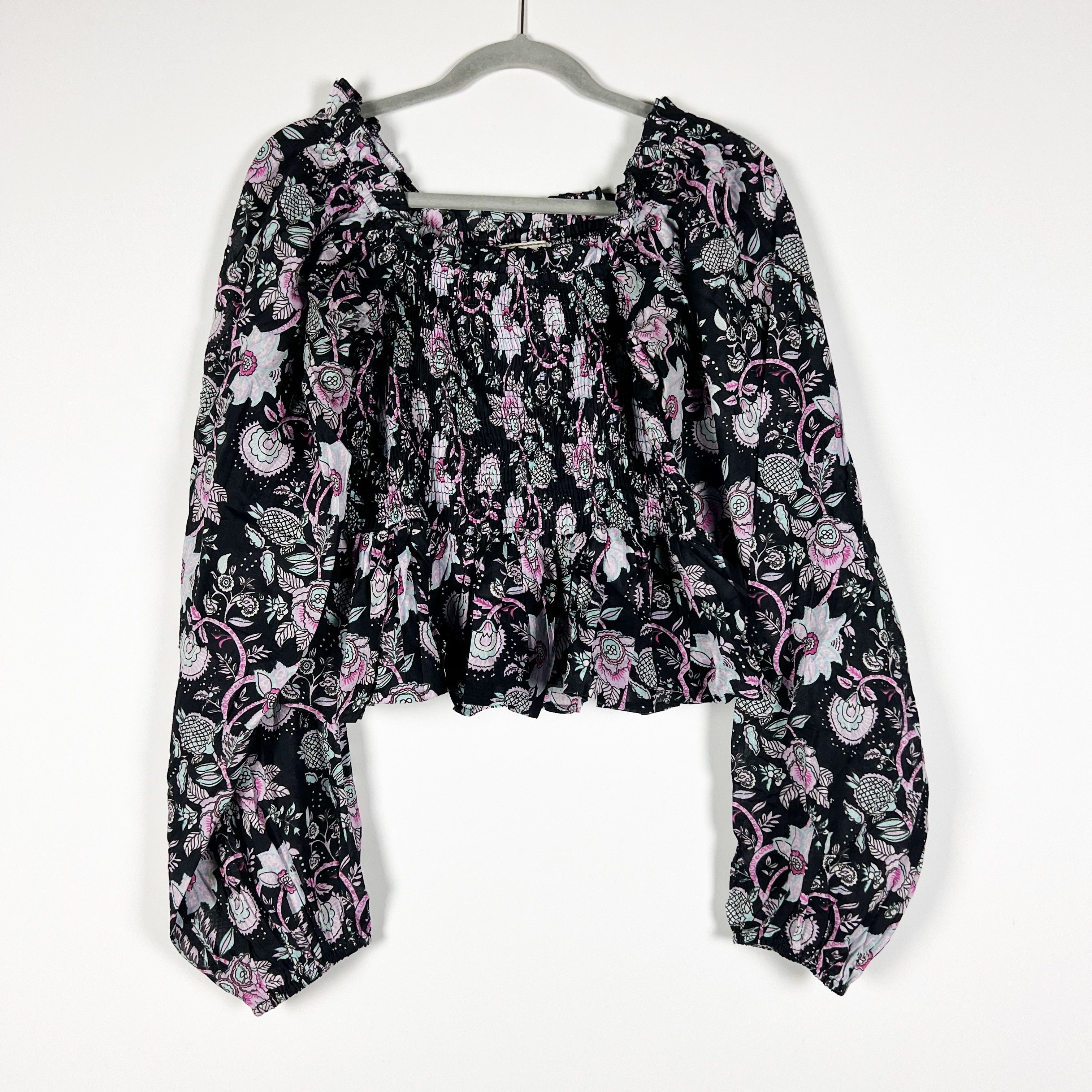 Other Mille Circe Cotton Smocked Stretch Long Sleeve Size M / US 6-8 / IT 42-44 - 1 Thumbnail