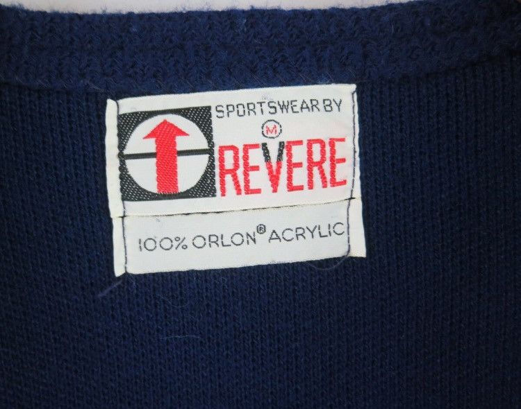 Vintage Vintage 1960's cardigan REVERE Navy Blue Uniform sweater Size M / US 6-8 / IT 42-44 - 2 Thumbnail