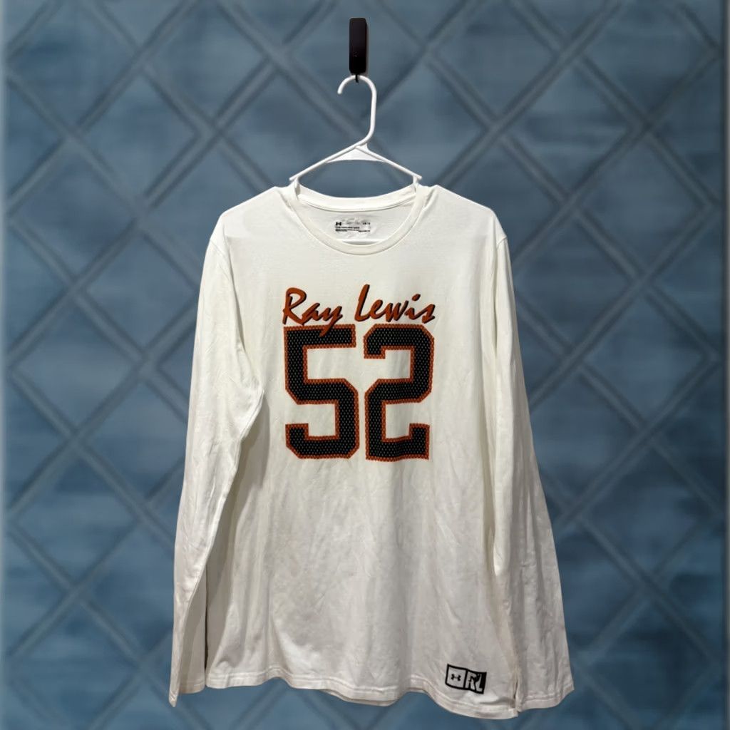 Under Armour Men's Under Armour Ray Lewis Miami Hurricanes T-Shirt Large White 2018 Sports Size US L / EU 52-54 / 3 - 1 Thumbnail