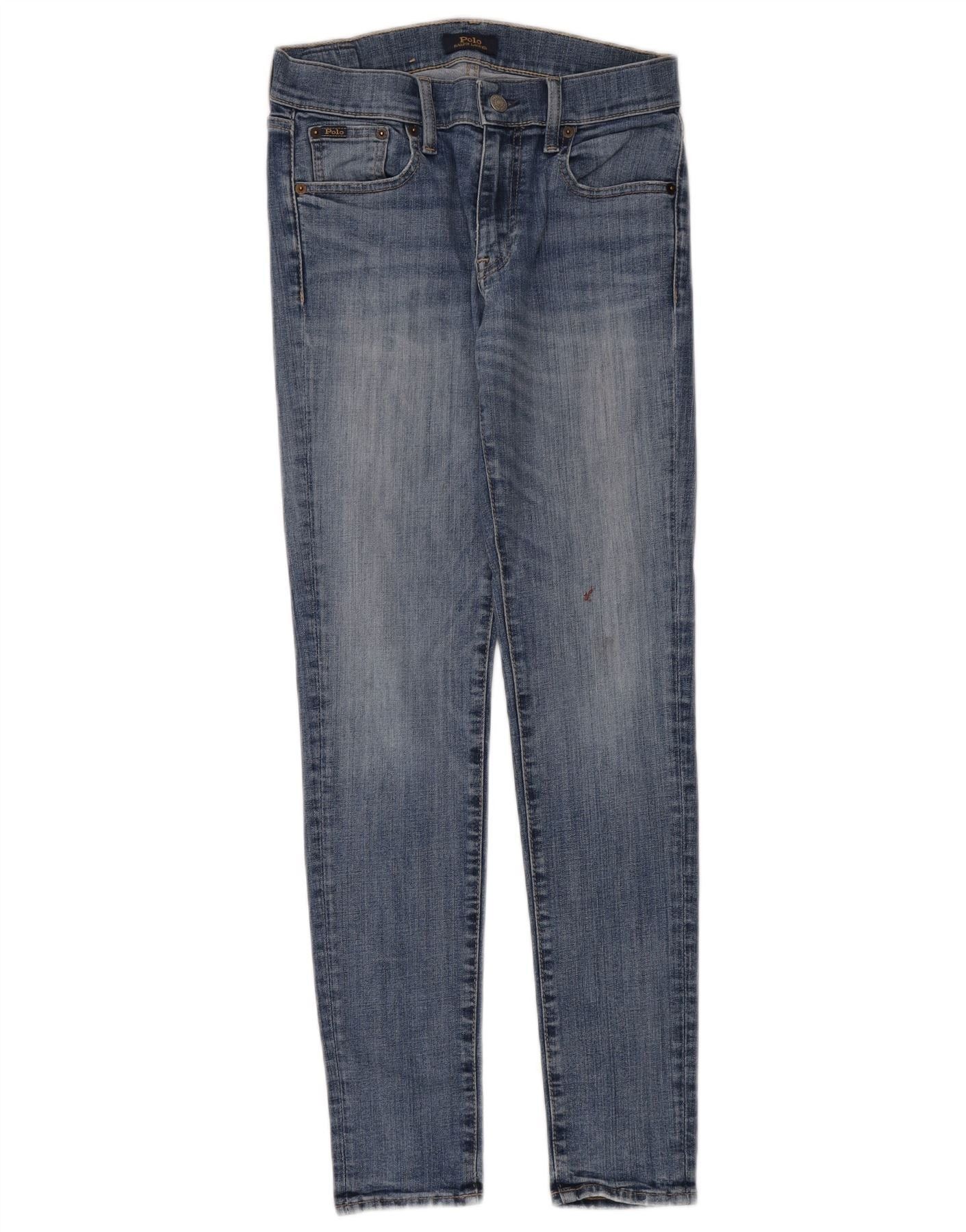 Polo Ralph Lauren Womens Skinny Jeans W27 L30 Blue Cotton Size 27" / US 4 / IT 40 - 1 Thumbnail