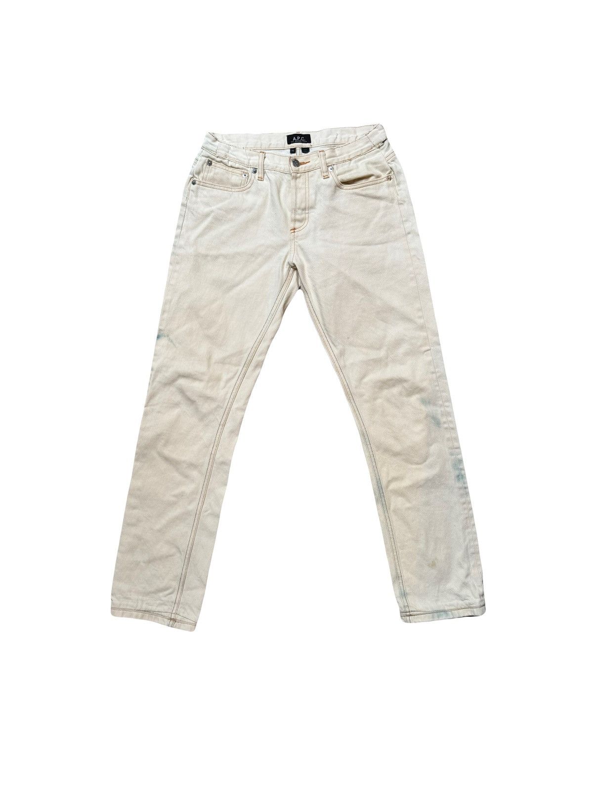 A.P.C. Vintage White APC Jeans Size US 30 / EU 46 - 1 Thumbnail