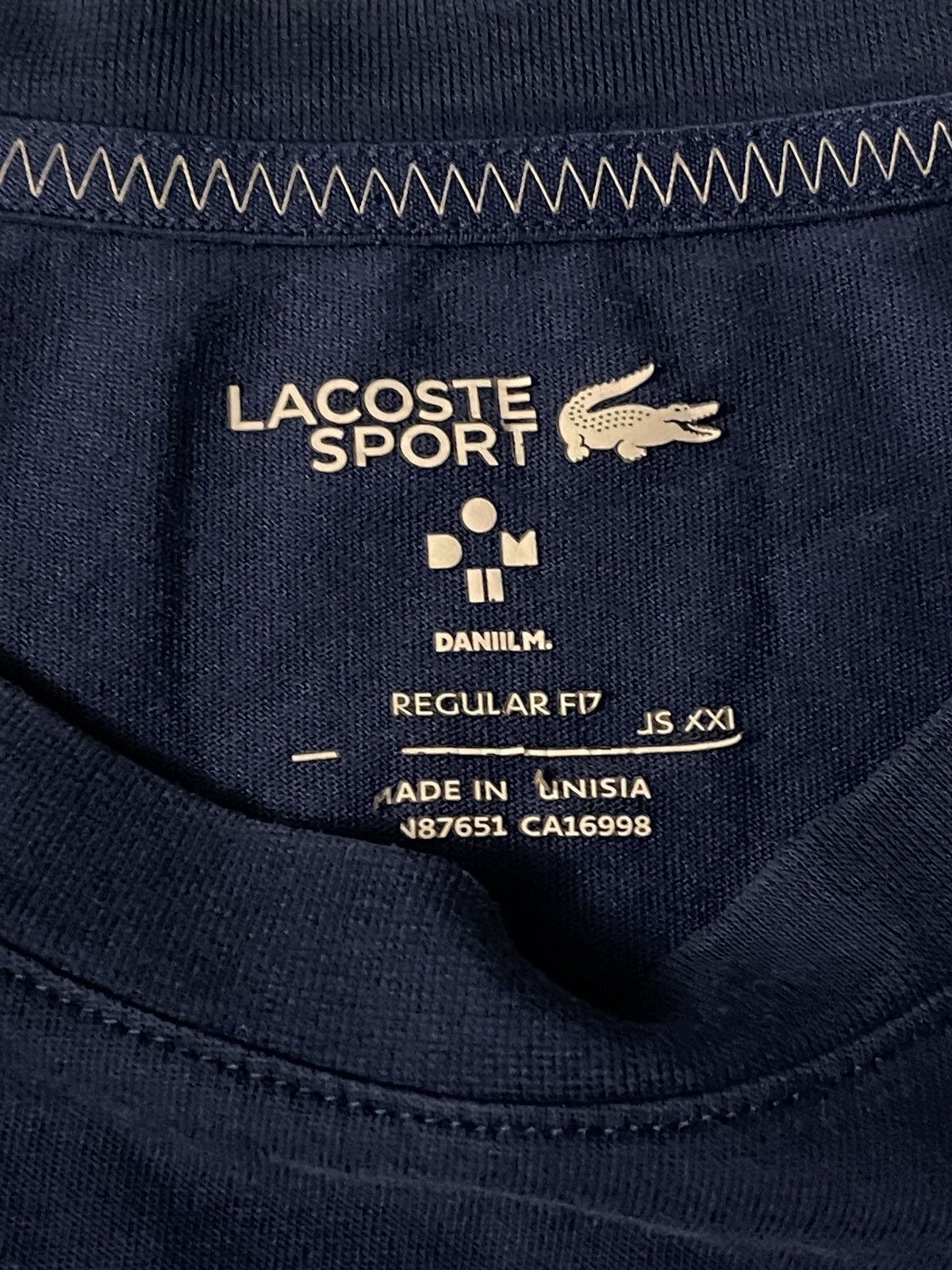 Lacoste Lacoste Tennis x Daniil Medvedev XXL T Shirt Blue Size US XXL / EU 58 / 5 - 3 Thumbnail