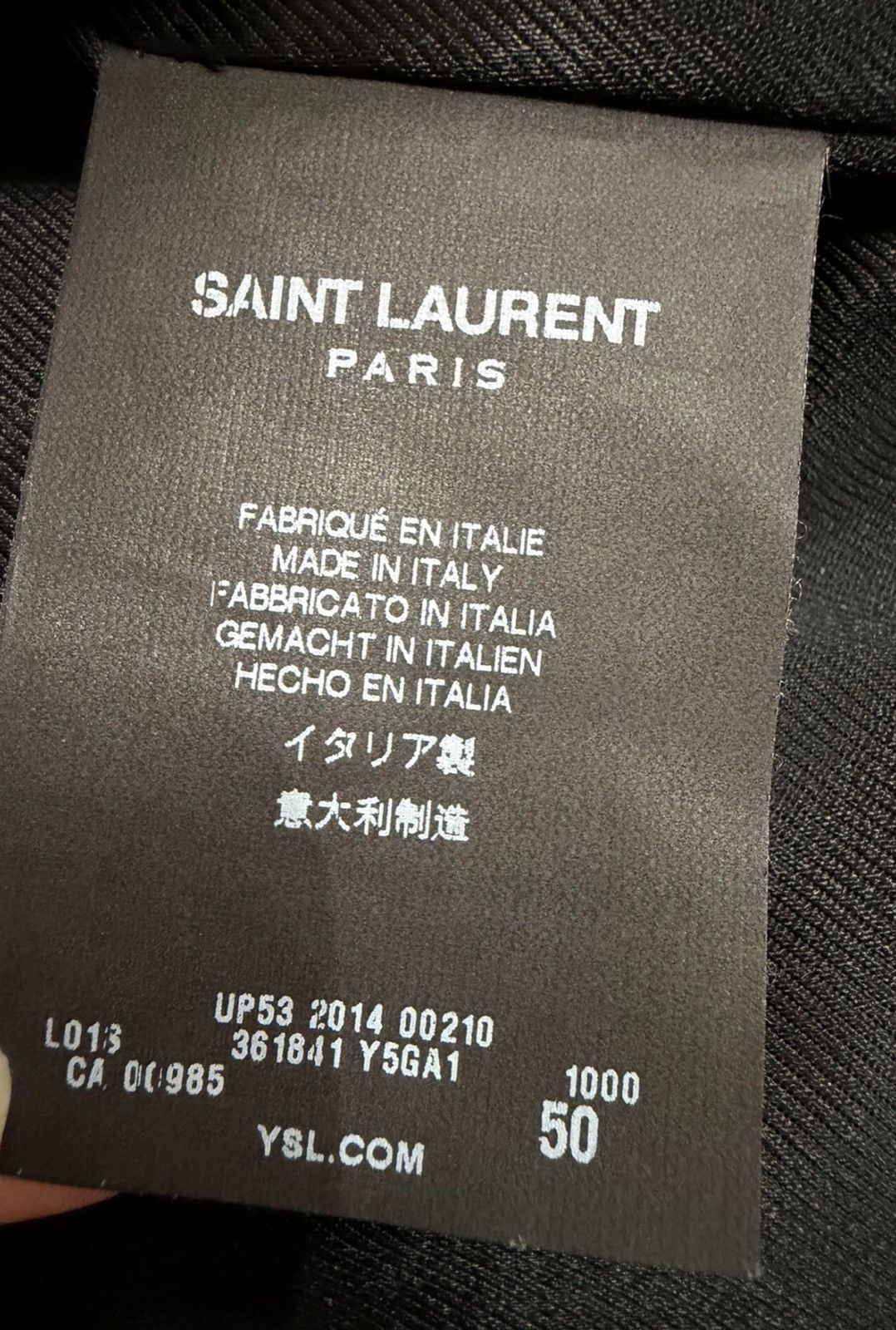 Saint Laurent Paris Saint Laurent SLP Authentic 2014FW L01 Leather Jacket Hedi Size US M / EU 48-50 / 2 - 5 Thumbnail