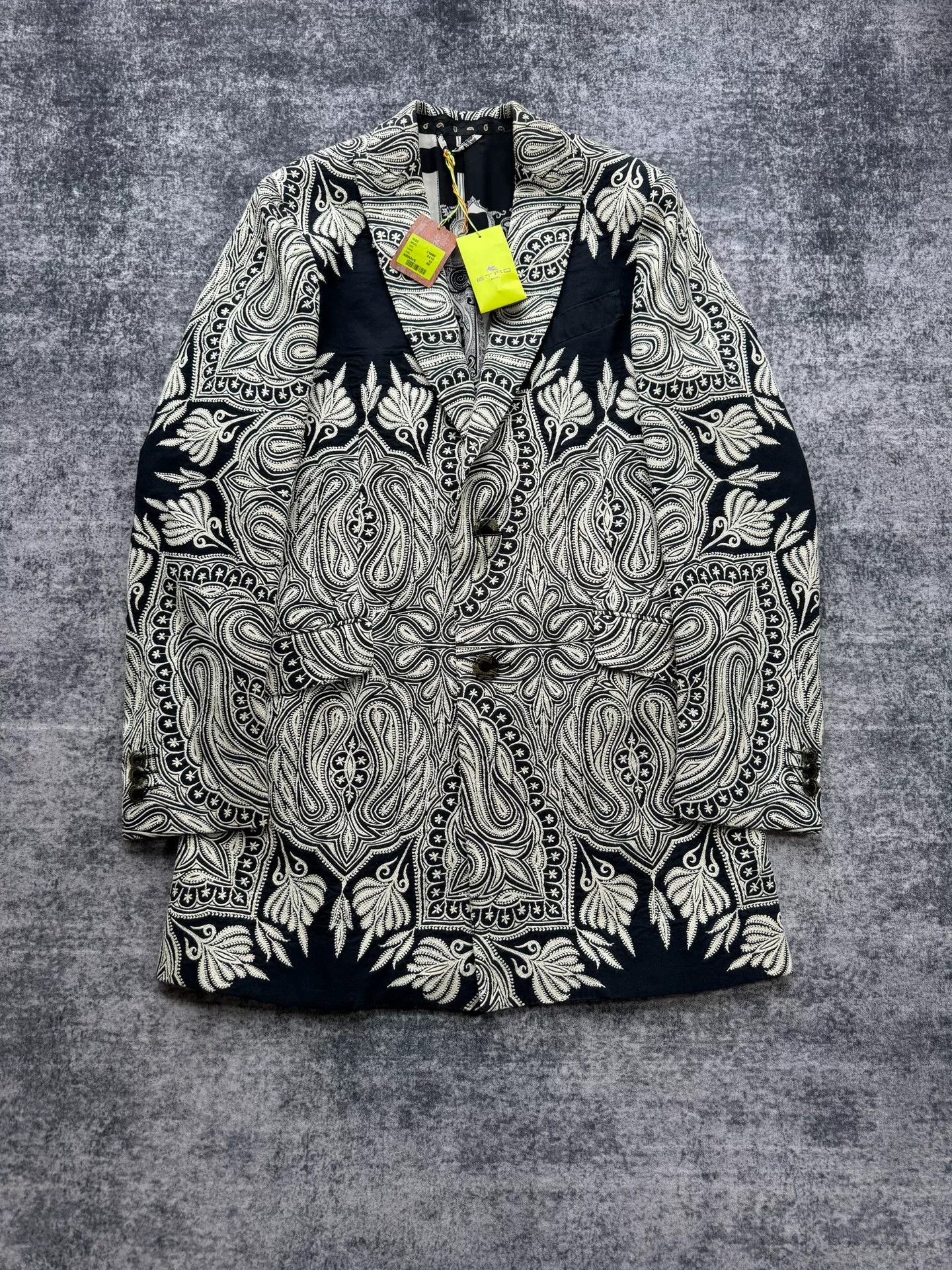 Etro etro patterned silk-lined coat Size L / US 10 / IT 46 - 1 Thumbnail