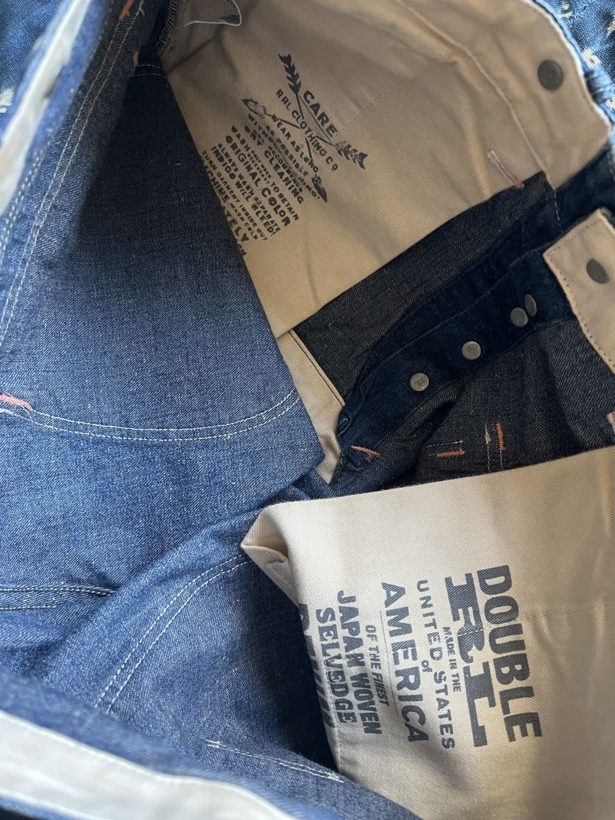 RRL Ralph Lauren RRL Double RL Denim Hunting Jeans Size US 32 / EU 48 - 12 Thumbnail