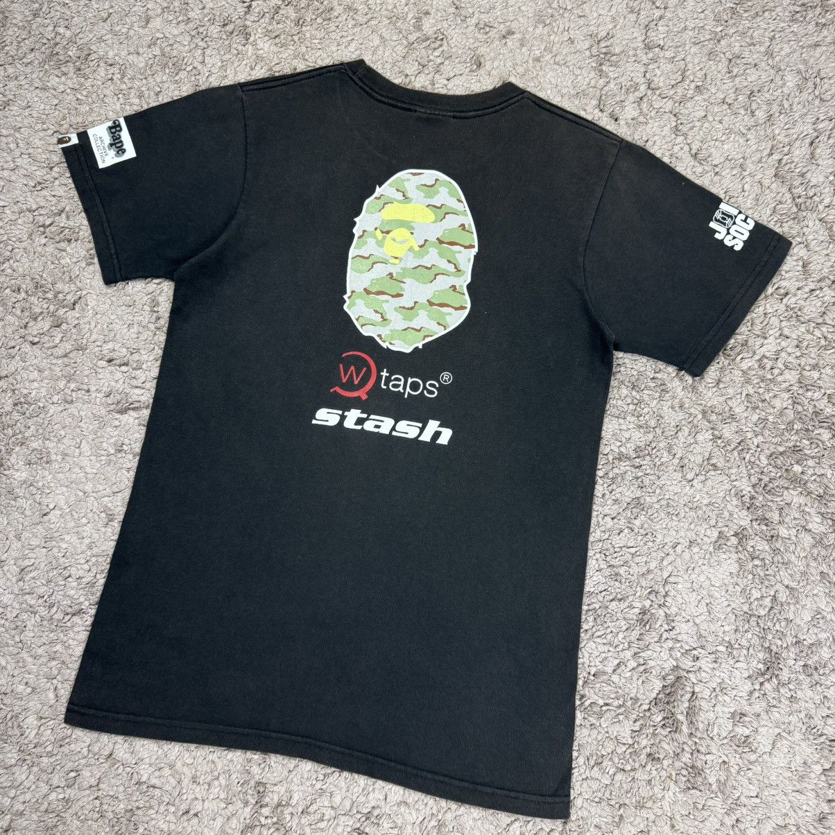 Vintage Vintage Bape X Wtaps X Stash T-shirt Size US M / EU 48-50 / 2 - 4 Thumbnail