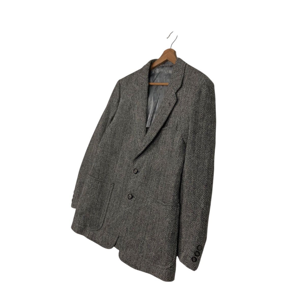 Harris Tweed 📌Vintage Wool Herringbone Jacket Harris Tweed Double Breast Size US M / EU 48-50 / 2 - 3 Thumbnail