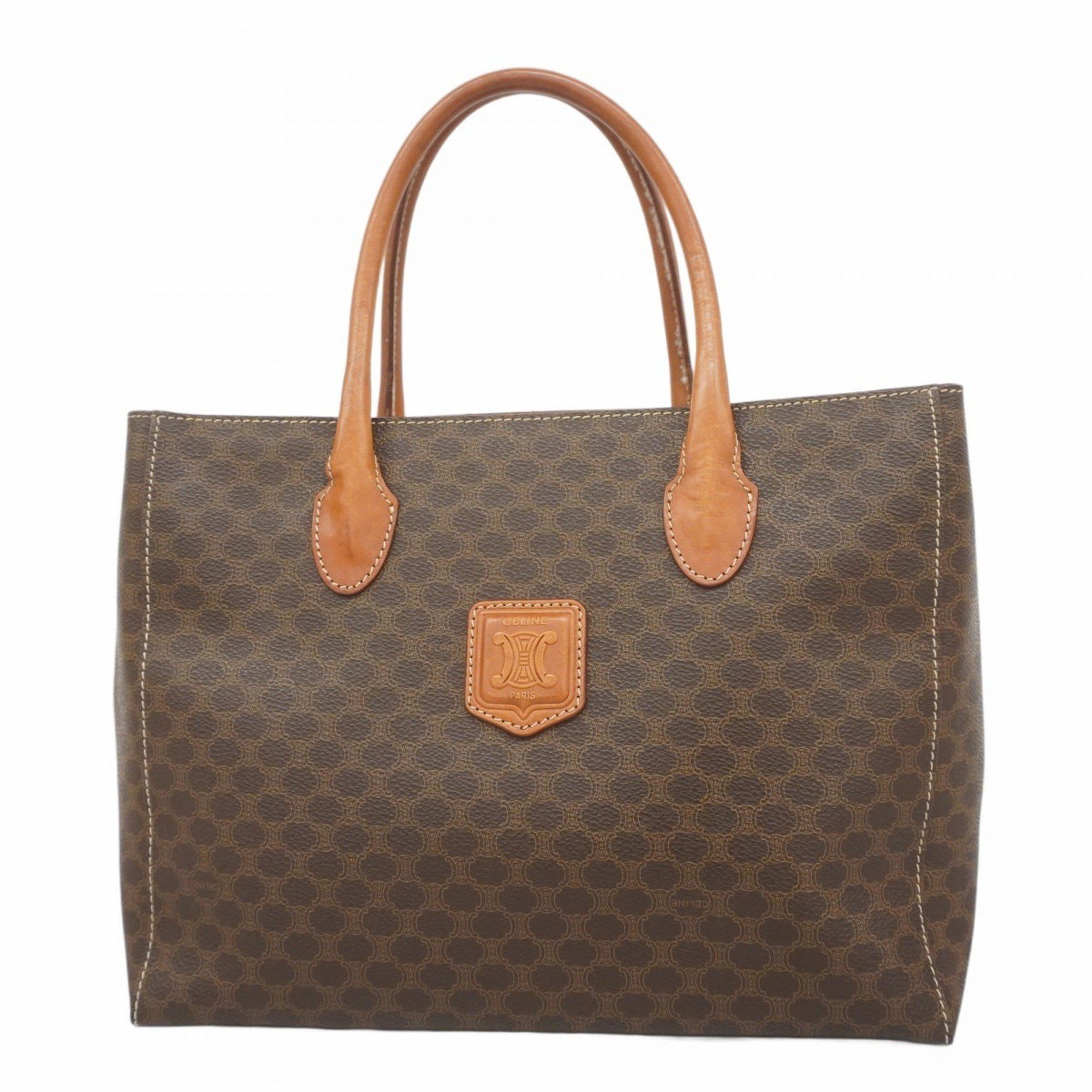 Celine Tote Bag Macadam Brown Women's