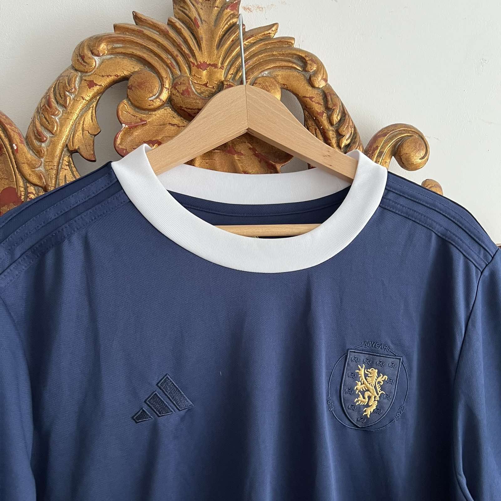 Adidas Scotland Adidas Home Soccer Jersey 150 yrs Blue Size US XXL / EU 58 / 5 - 4 Thumbnail