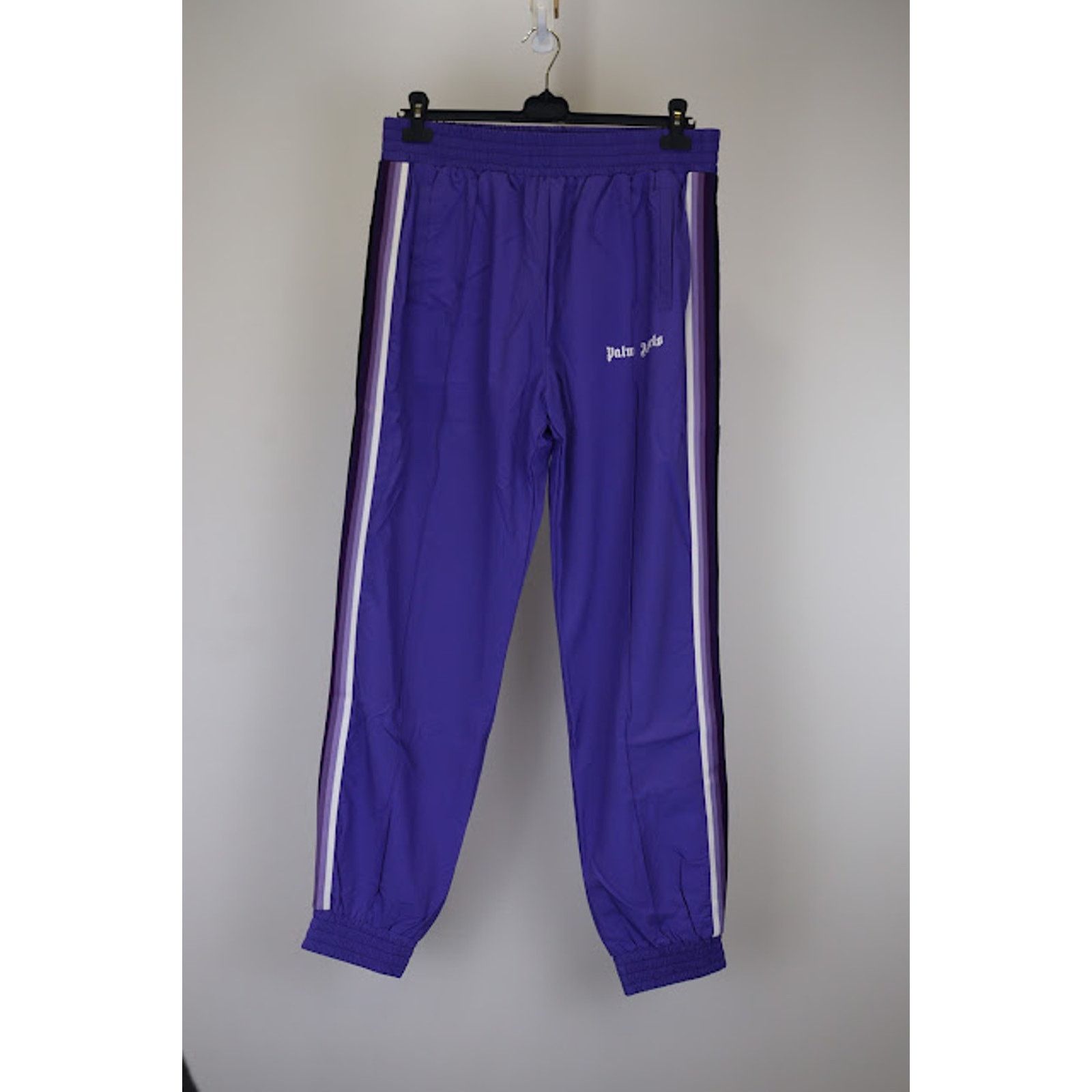 Palm Angels o1rshd1 HB Exclusive Track Pants in Purple White Size US 38 / EU 54 - 1 Thumbnail