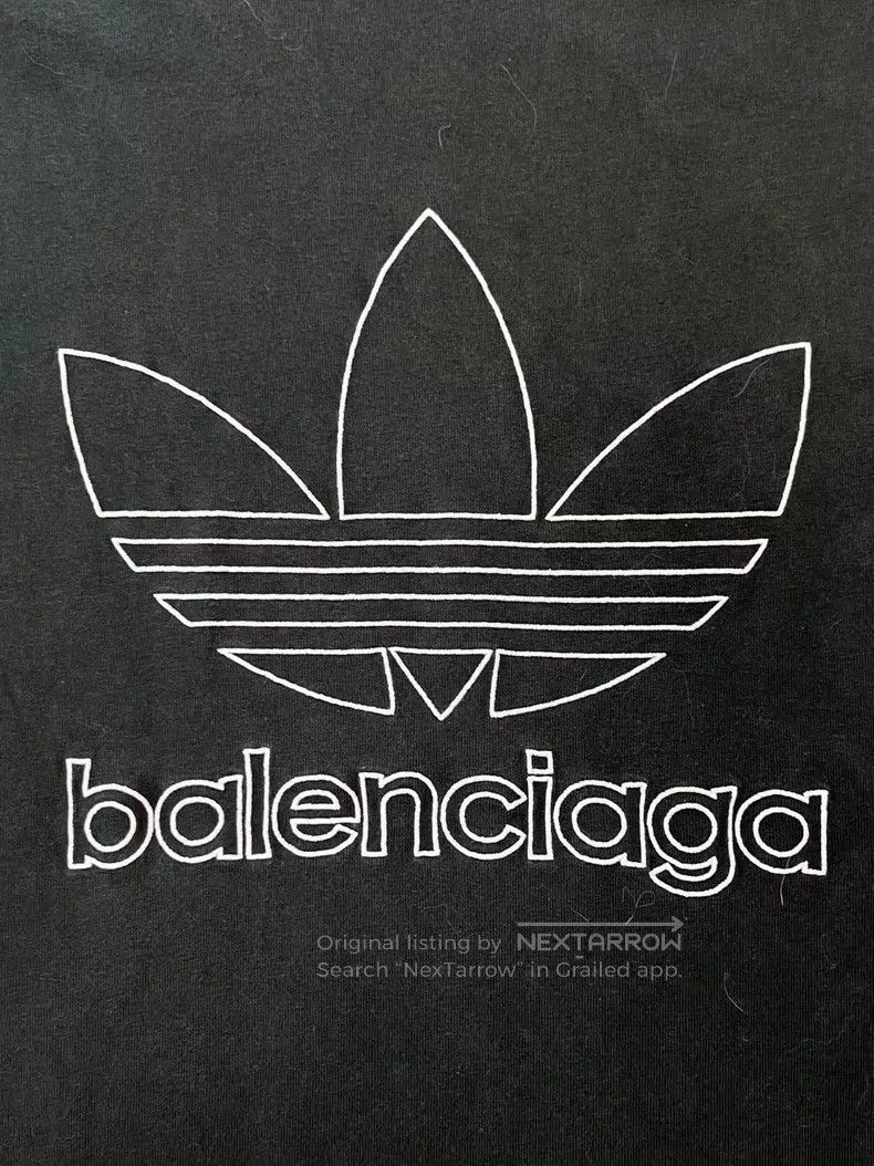 Balenciaga Balenciaga Brand Logo Letter Printed Round Neck Short Slee Size US XXL / EU 58 / 5 - 3 Thumbnail