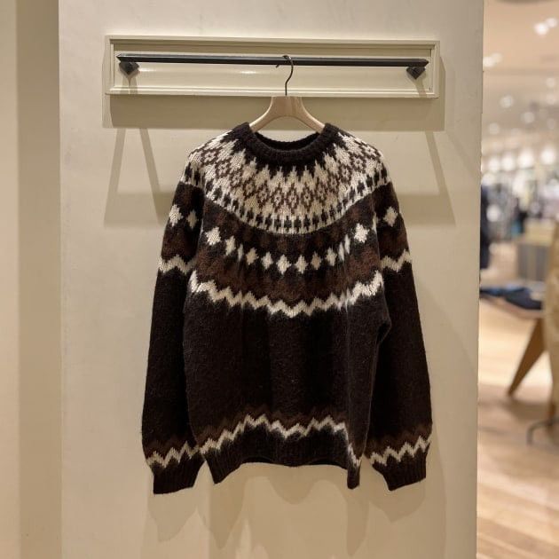 Beams Japan Men’s 🇯🇵 Beams Folk Print Alpaca Sweater Sz Large Size US L / EU 52-54 / 3 - 1 Thumbnail