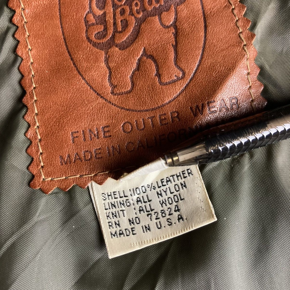 Golden Bear VINTAGE 80s GOLDEN BEAR GENUINE LEATHER BOMBER JACKET Size US XL / EU 56 / 4 - 14 Thumbnail