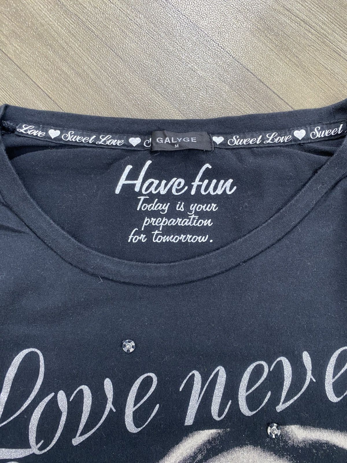 If Six Was Nine 2000s Galyge Y2K Poem Gothic Long Sleeve Tee Ifsixwasnine Size US M / EU 48-50 / 2 - 8 Thumbnail