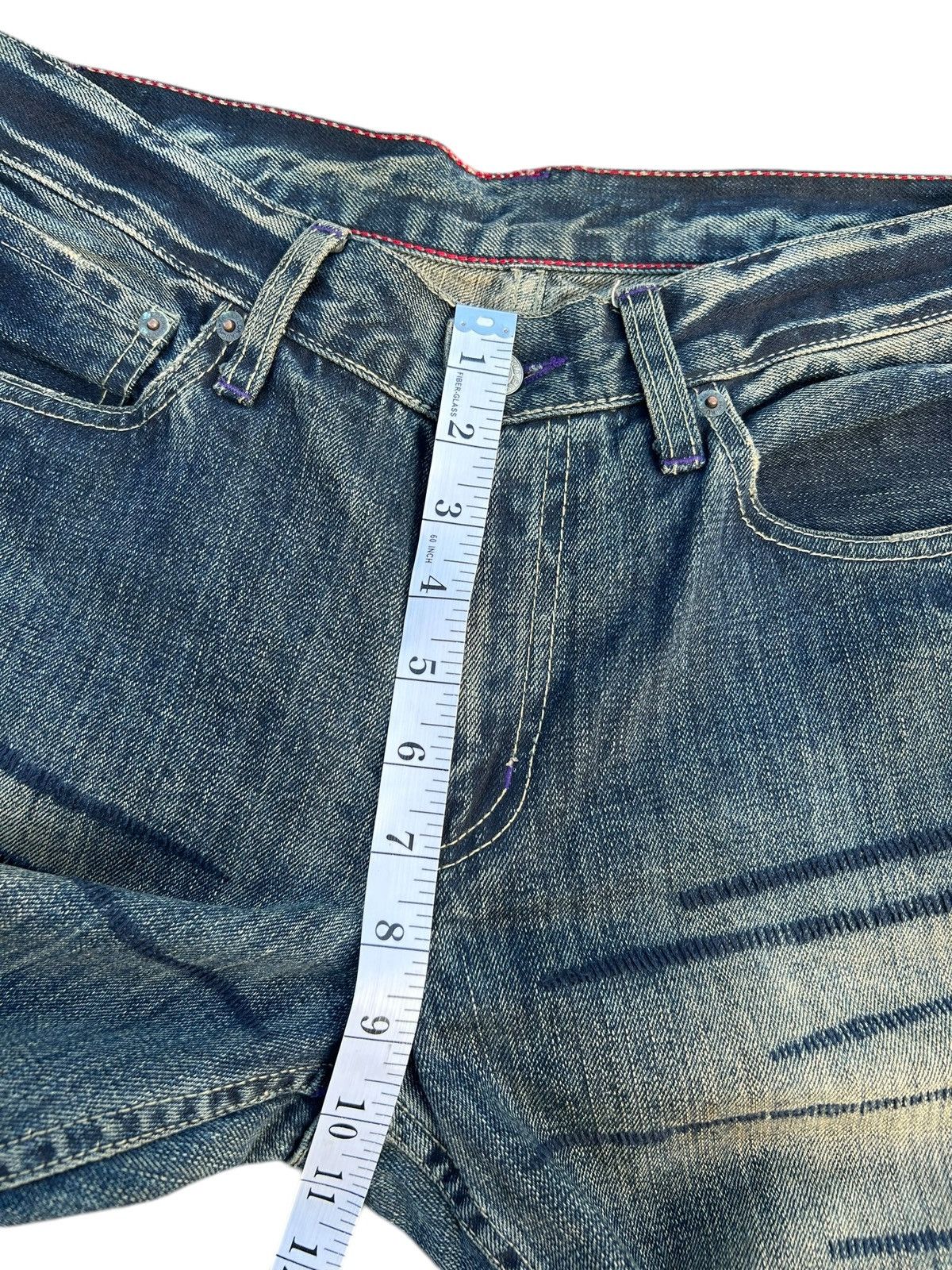 Kapital Vintage Takeo Kikuchi Japanese Distressed Denim Jeans Size US 32 / EU 48 - 17 Thumbnail