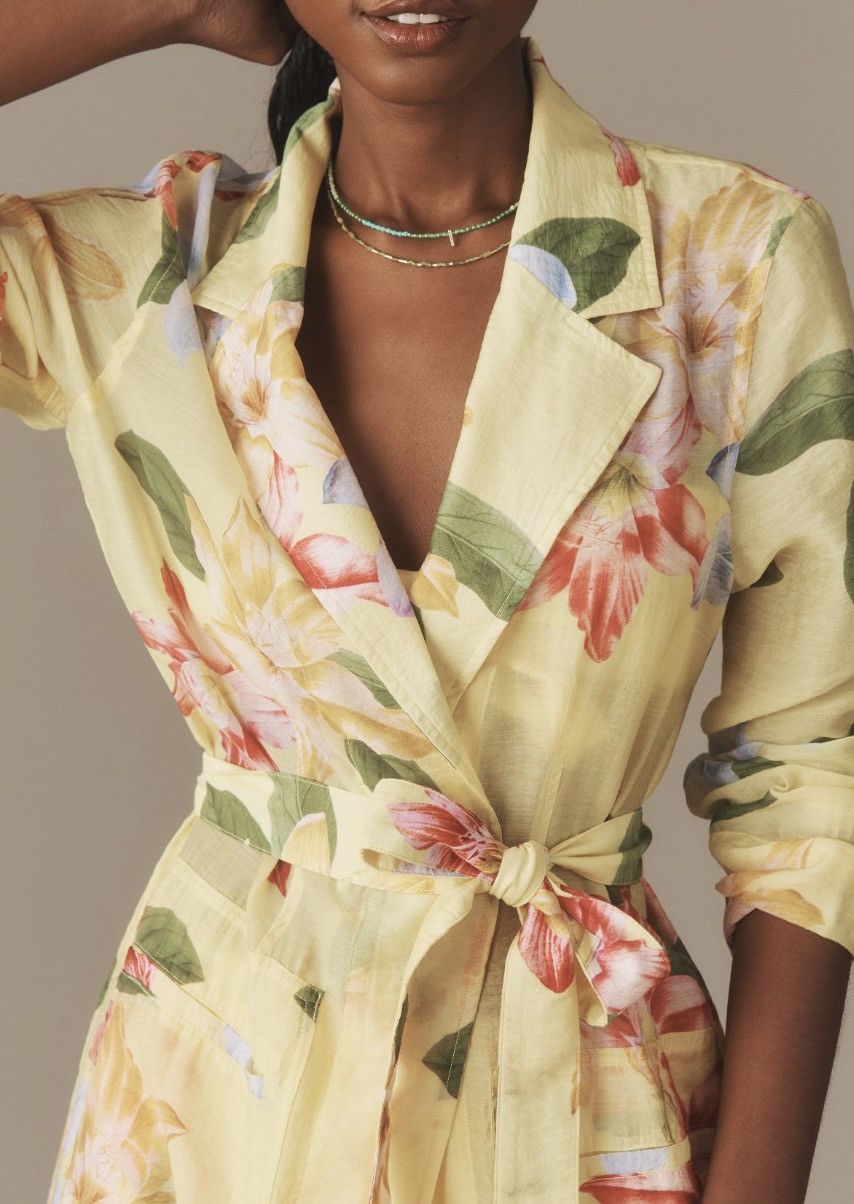 Anthropologie Anthropologie Maeve Trench Style Kimono, Size M Size M / US 6-8 / IT 42-44 - 3 Thumbnail