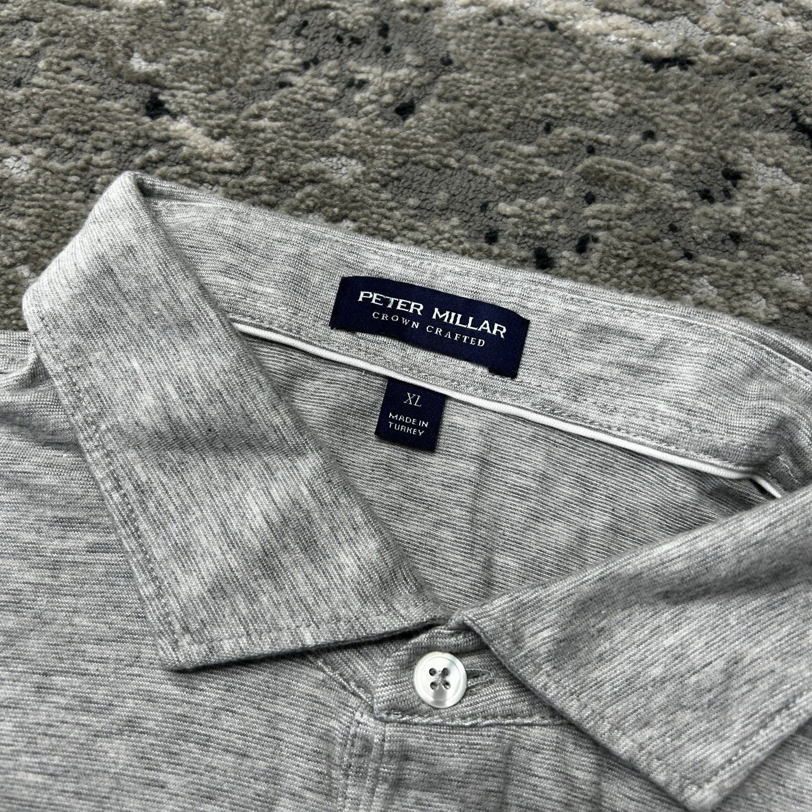 Peter Millar Peter Millar Crown Soft Golf Polo Shirt Men XL Gray Heather Size US XL / EU 56 / 4 - 2 Thumbnail