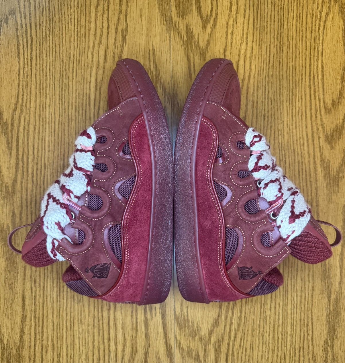 Lanvin Lanvin Curb Sneaker (Maroon/Red) Size US 9 / EU 42 - 3 Thumbnail