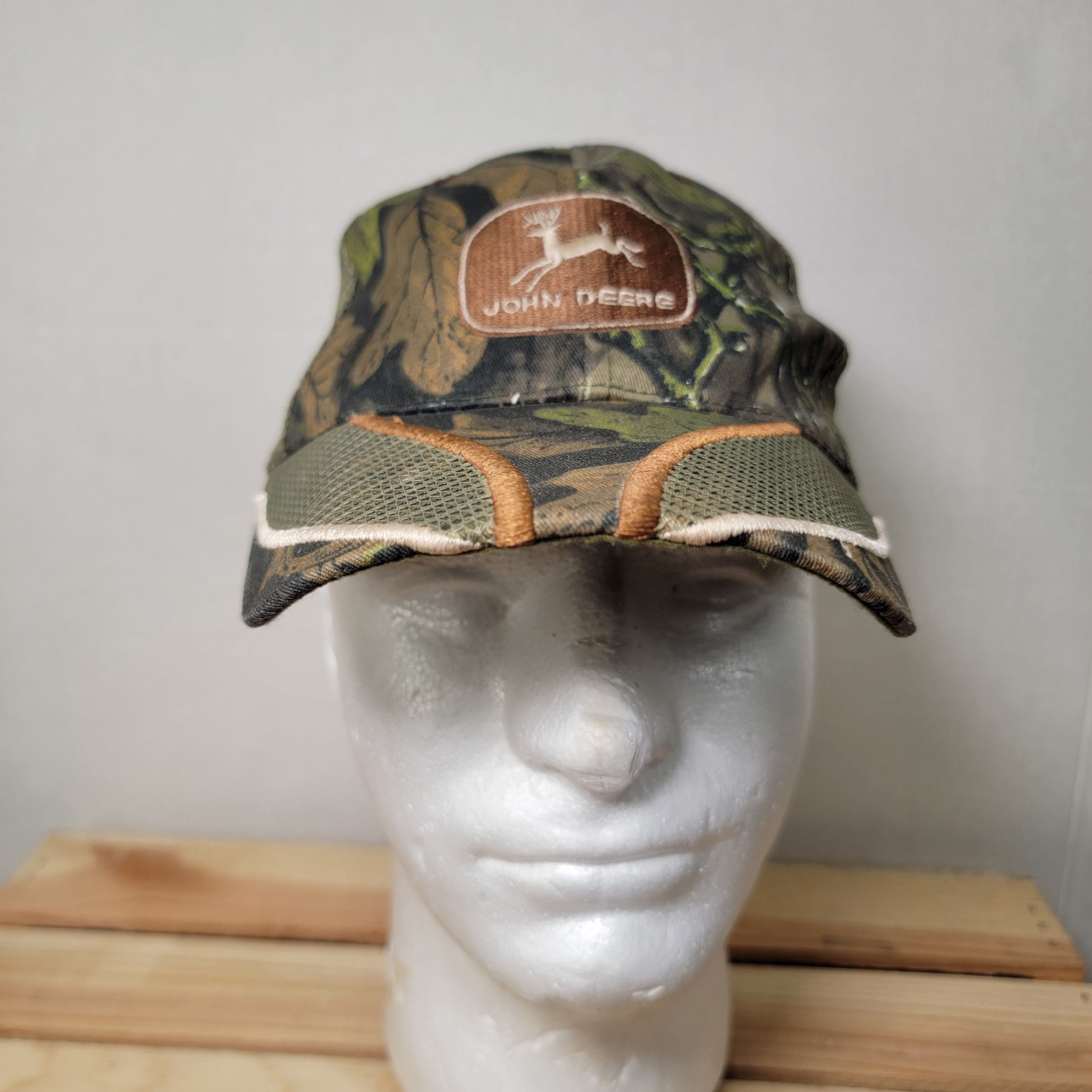 John Deere John Deere Green Camo Adjustable Trucker Hat - OSFA Size ONE SIZE - 2 Thumbnail