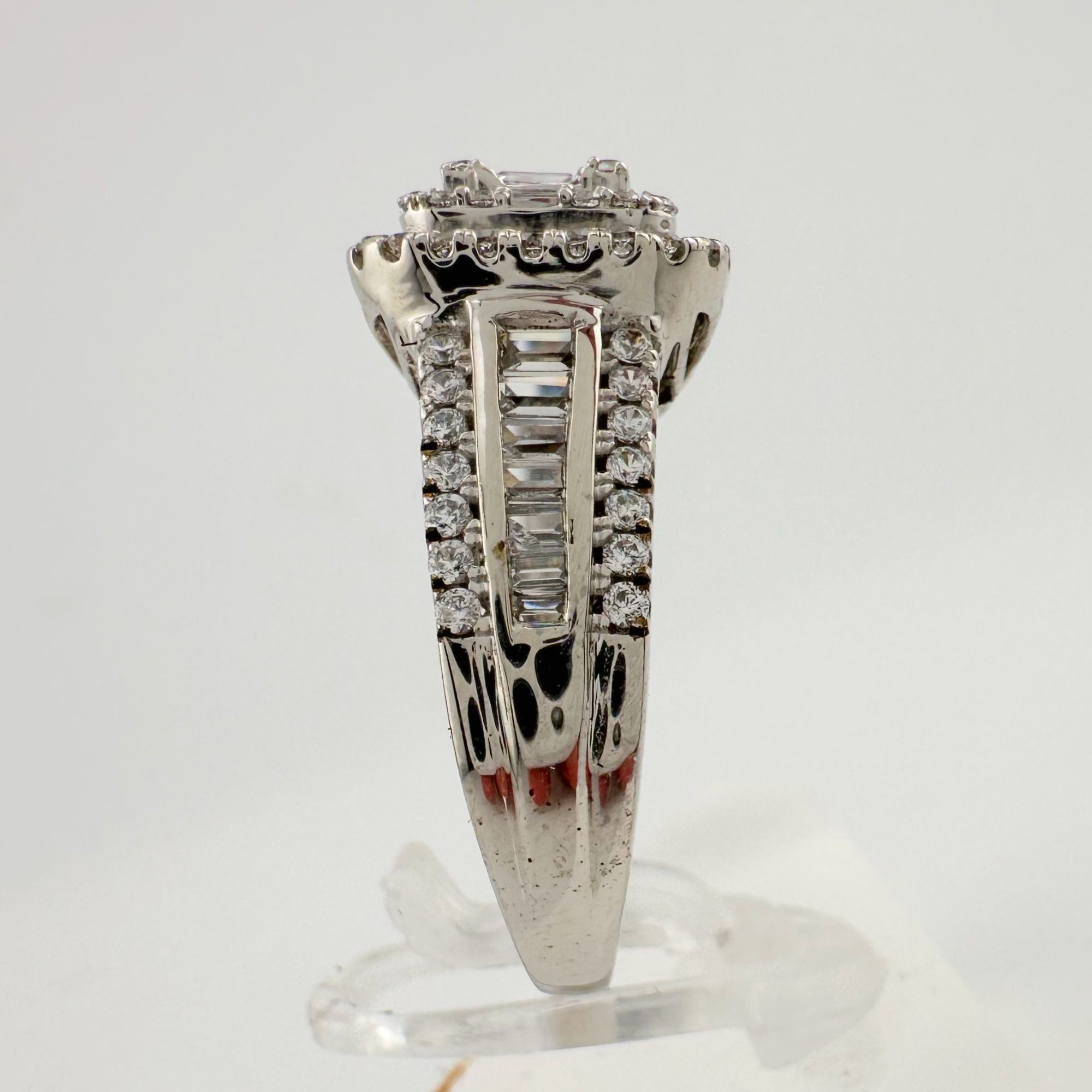 Other Elegant 2 Carat Lab Created White Topaz Ring Size 7 Size ONE SIZE - 4 Thumbnail
