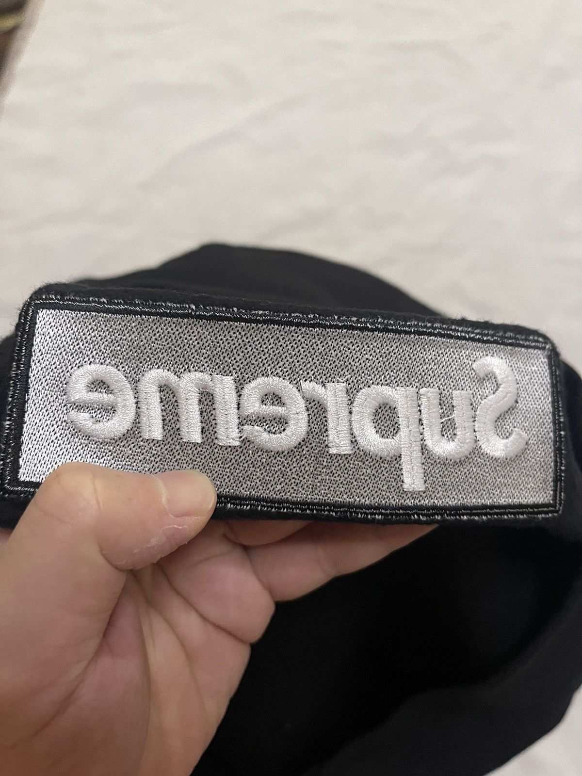 Supreme Supreme fw18 black on black box logo crewneck Size US M / EU 48-50 / 2 - 6 Thumbnail