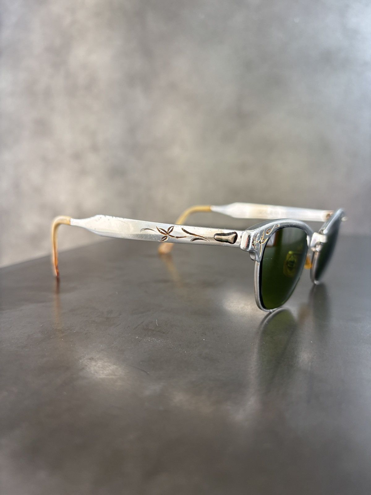Vintage 1960s ArtCraft Sunglasses True Vintage Aluminum Frame Chrome Size ONE SIZE - 6 Thumbnail