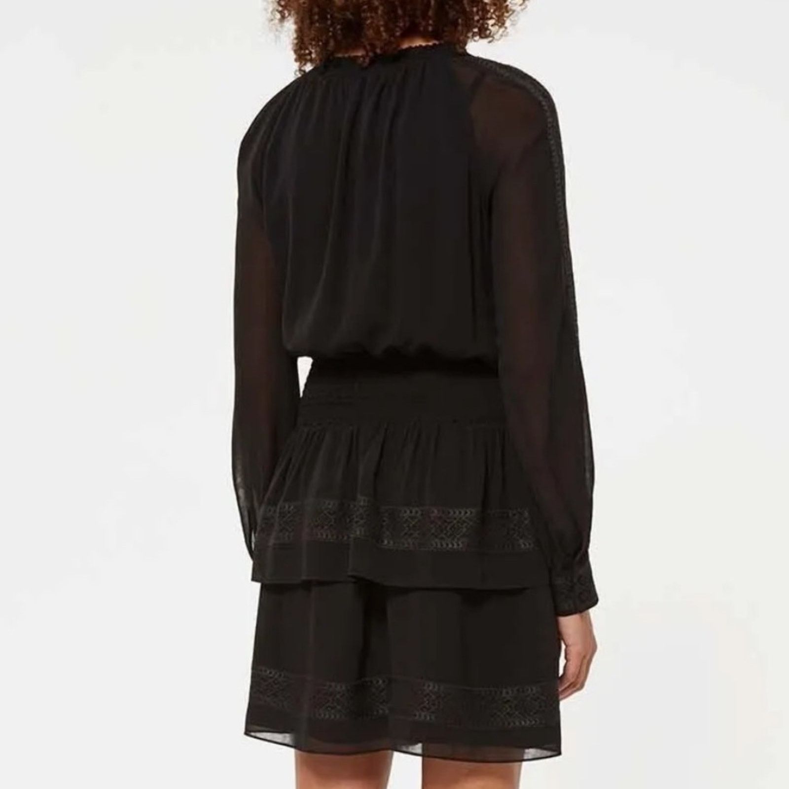 Rebecca Minkoff Rebecca Minkoff Noelle Peasant Long Sleeve Dress Size S Size S / US 4 / IT 40 - 2 Thumbnail