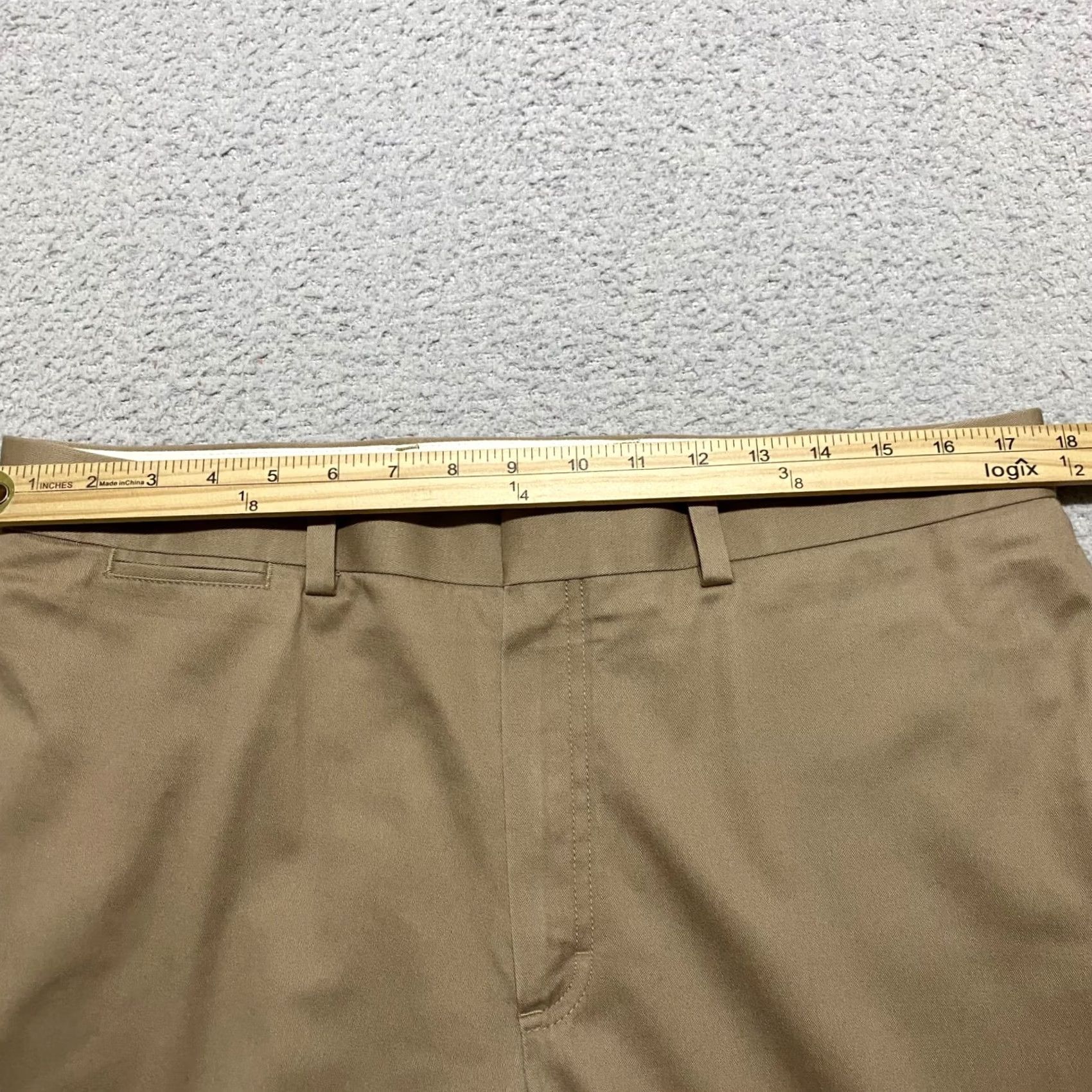 Vintage L.L. Bean Mens Pants Beige Classic Fit Flat Front Mid Rise 34 Inseam Straight 36 Size Regular Pants Mens Beige Size US 36 / EU 52 - 7 Thumbnail