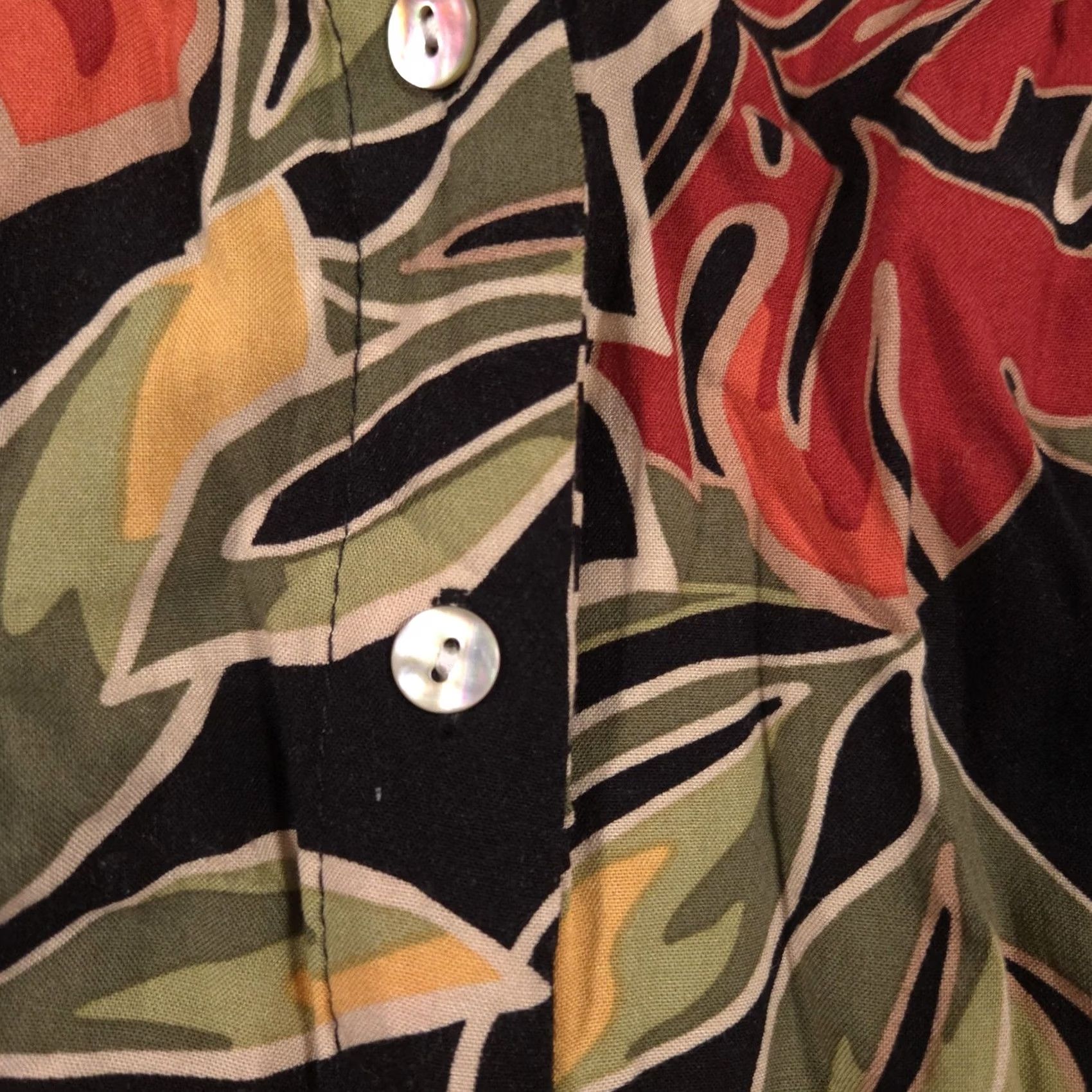 Panama Jack Panama Jack Shirt Womens Small Multicolor Floral Tie Front Hawaiian Cropped Top Size S / US 4 / IT 40 - 6 Thumbnail