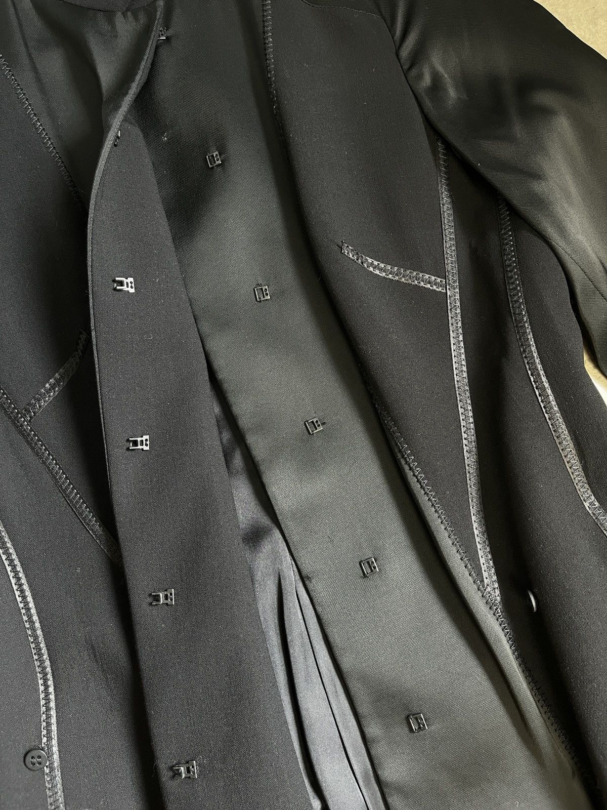 Donna Karan Donna Karan New York Archive Asymmetric Wool Coat Size L / US 10 / IT 46 - 12 Thumbnail