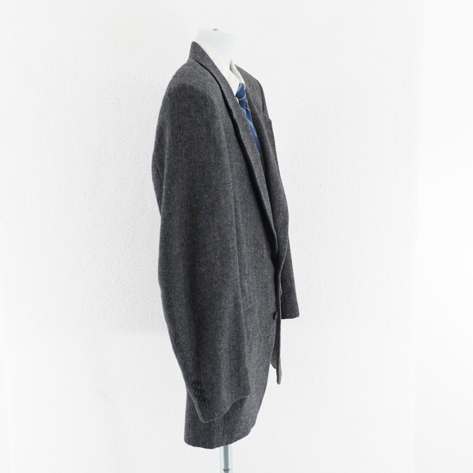 Towncraft Towncraft Tweed Wool Patchwork Gray Herringbone 2 Button Spo Size 38R - 7 Thumbnail